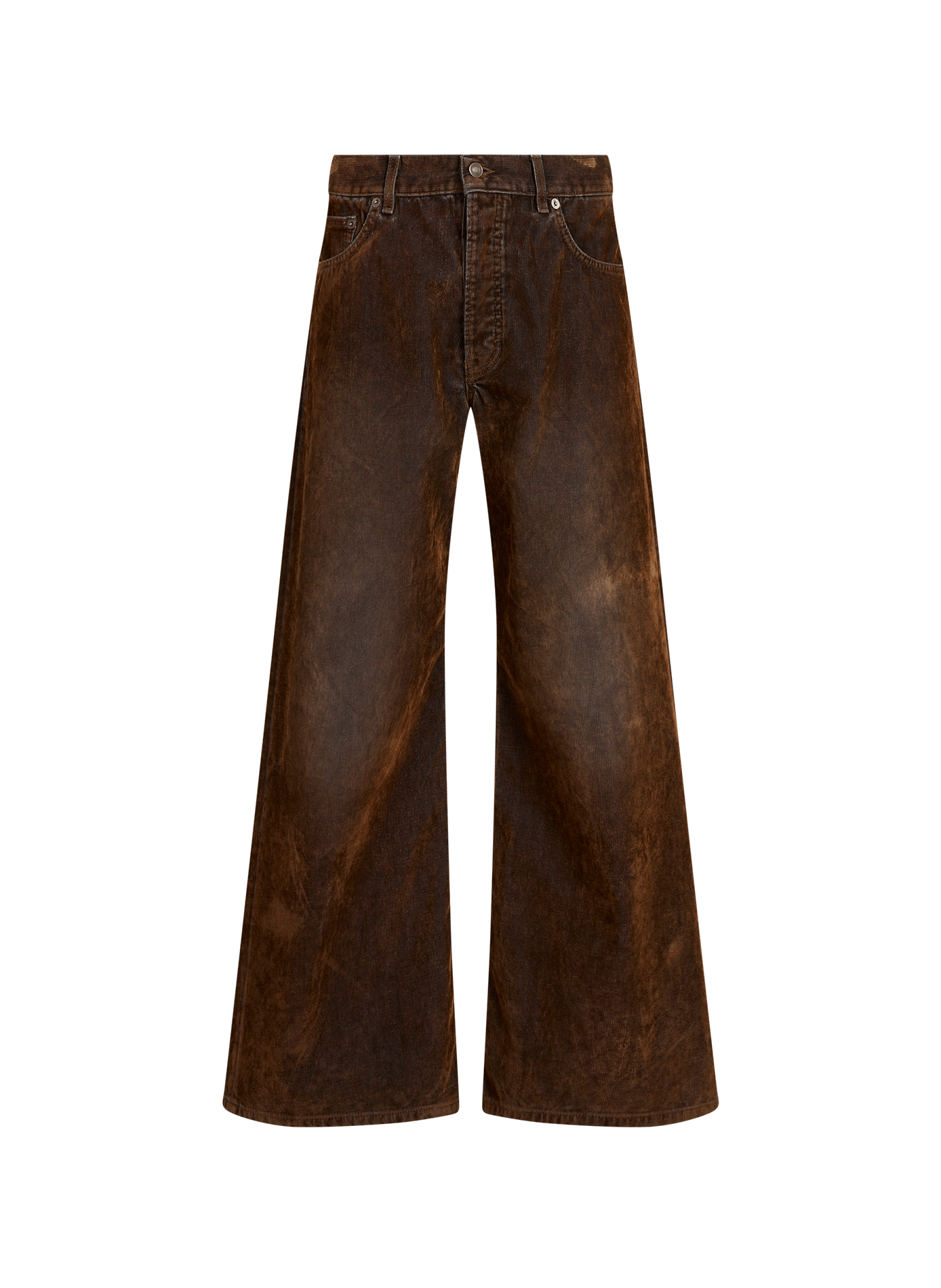 Wide-leg Gion cotton jeans JEANERICA DENIM Brown