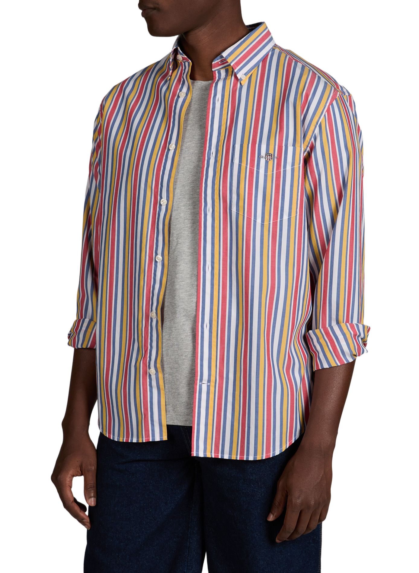 Rechte gestreepte katoenen blouse GANT Veelkleurig