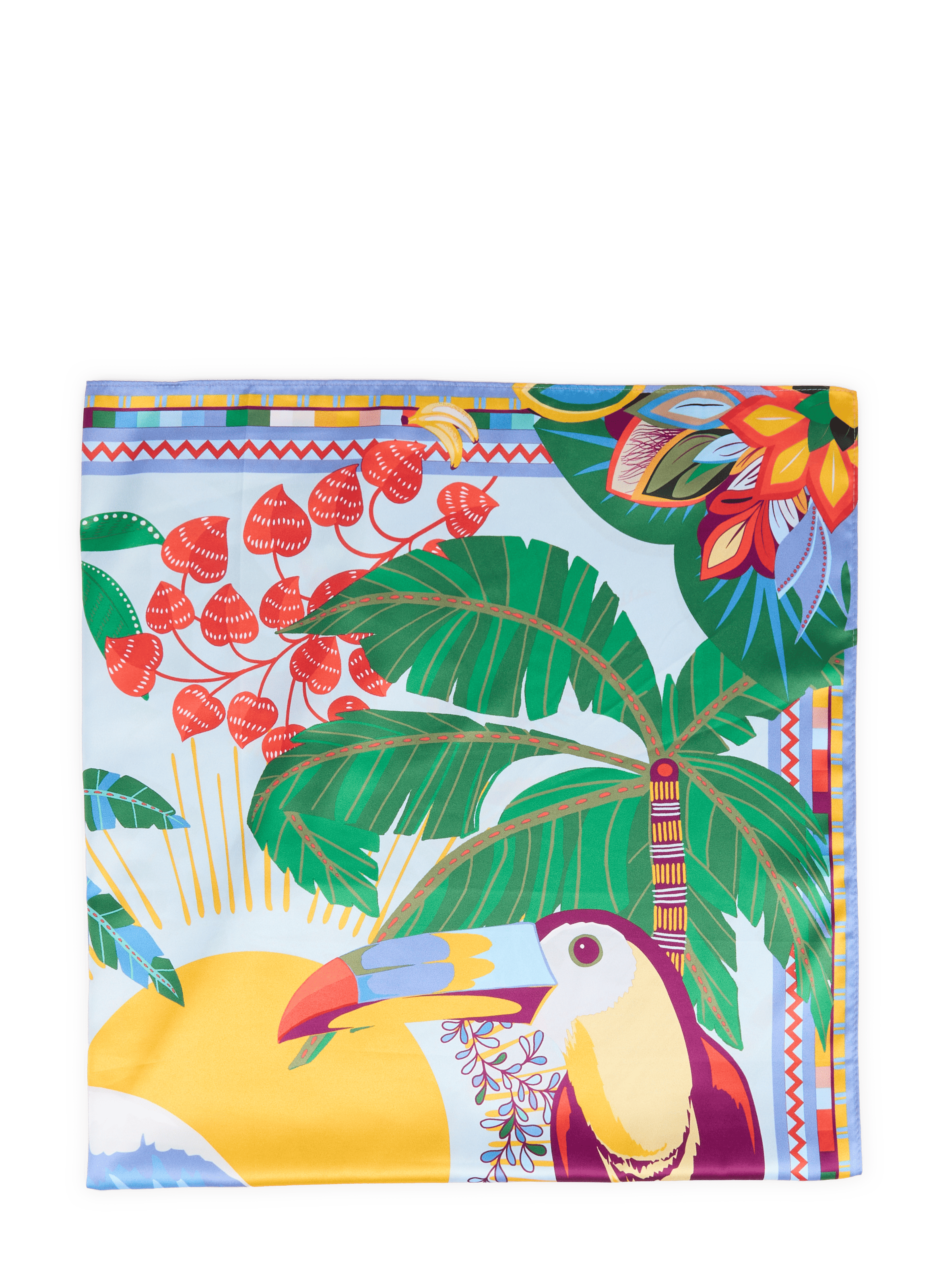 Foulard imprimé Hawaï WILD Bleu