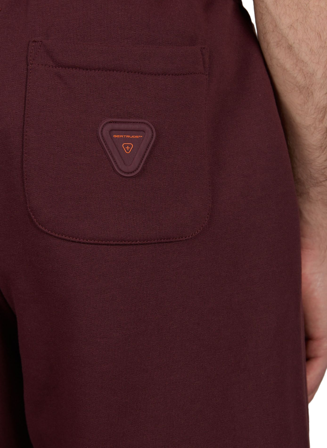 Short Yann uni en coton mélangé | Rouge GERTRUDE ET GASTON Homme