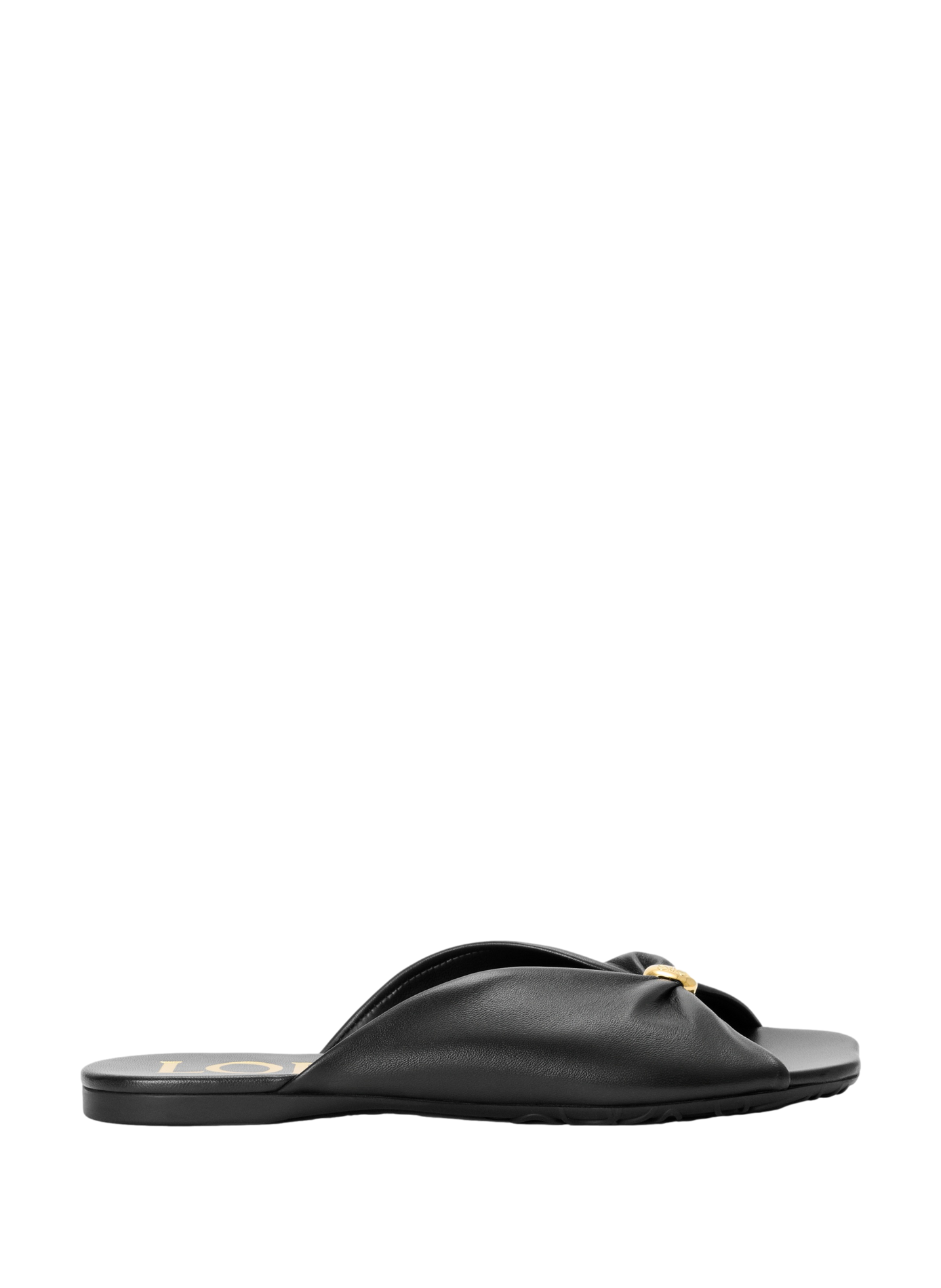 Mules Pebble Soft en cuir d'agneau nappa LOEWE Noir