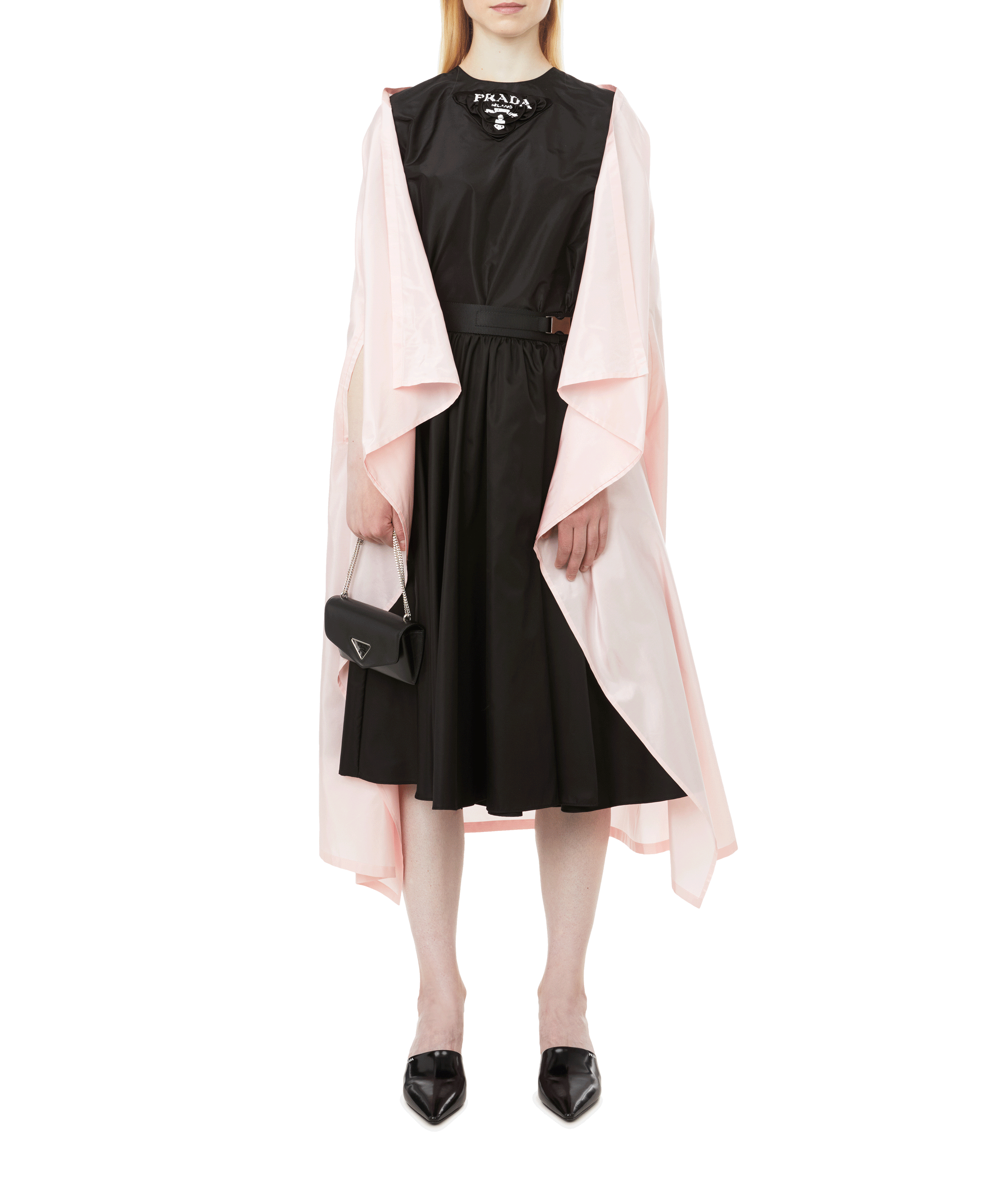 Silk cape PRADA Black