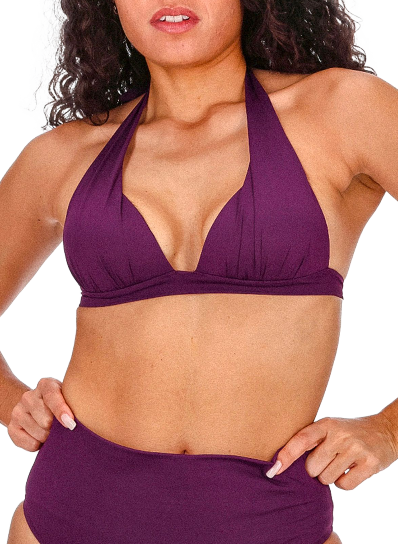 Haut de maillot de bain uni à nouer GRAIN DE SABLE Rouge