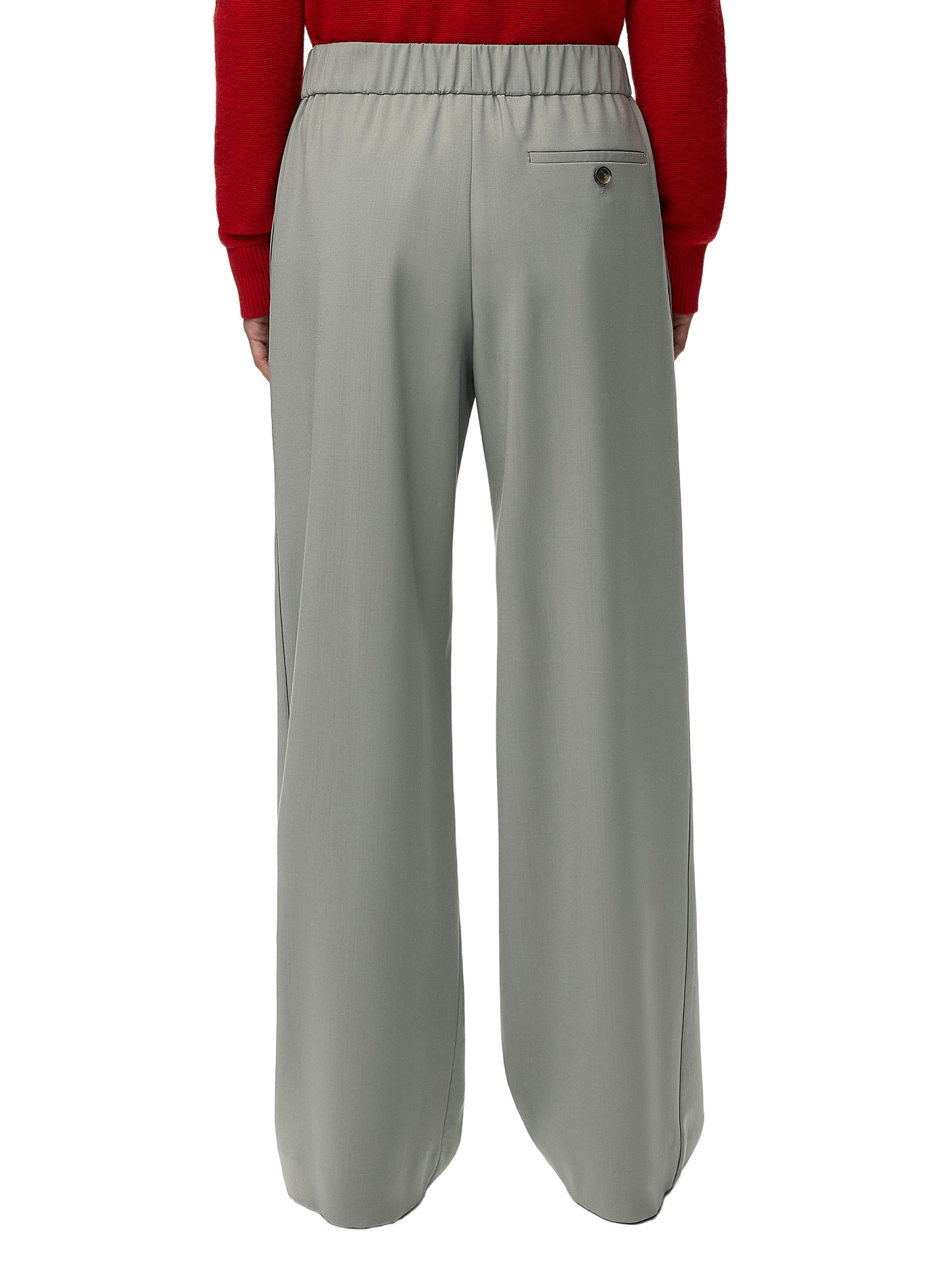 Pantalon élastiqué en laine LOEWE Vert