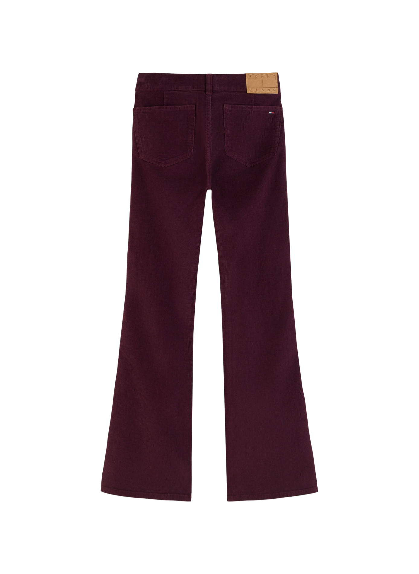 Boot-cut cotton blend jeans TOMMY HILFIGER Red