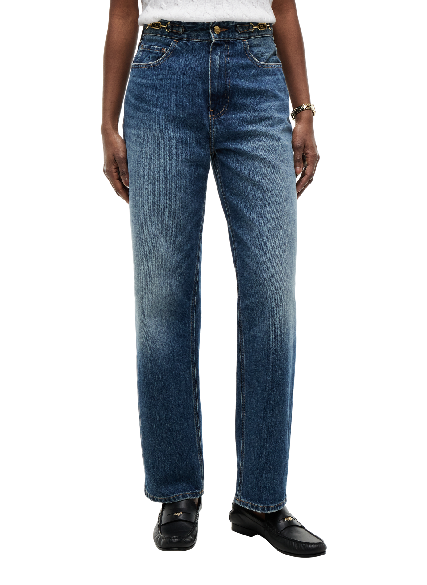 Straight-cut cotton jeans TOMMY HILFIGER Blue