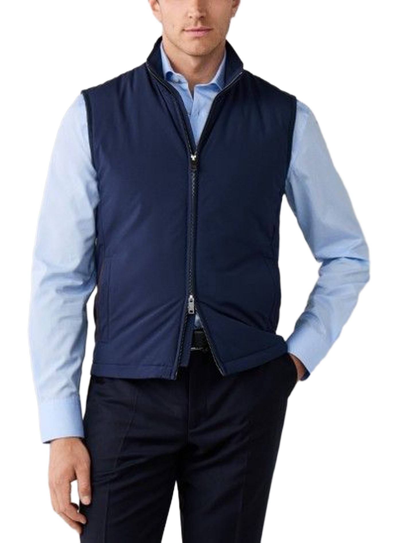 Veste col montant sans manches HACKETT Bleu