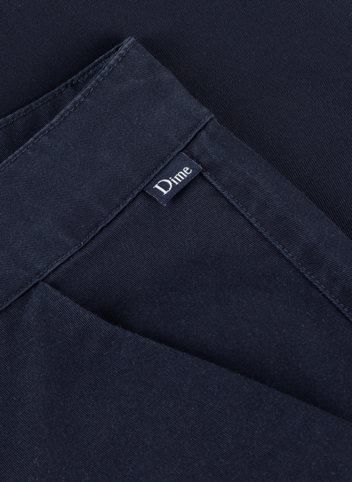 Wide-leg pleated cotton pants DIME Blue