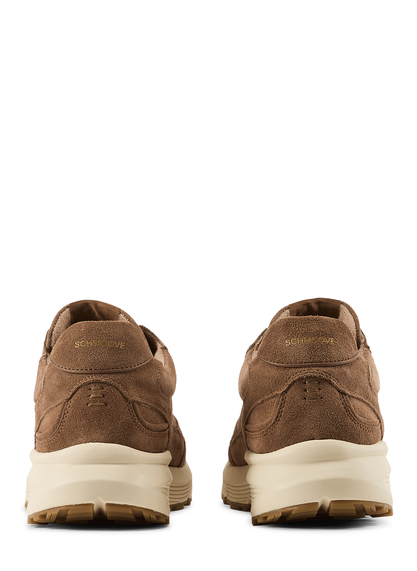 Baskets basses Dusk Runner Stamp en cuir de vachette SCHMOOVE Marron