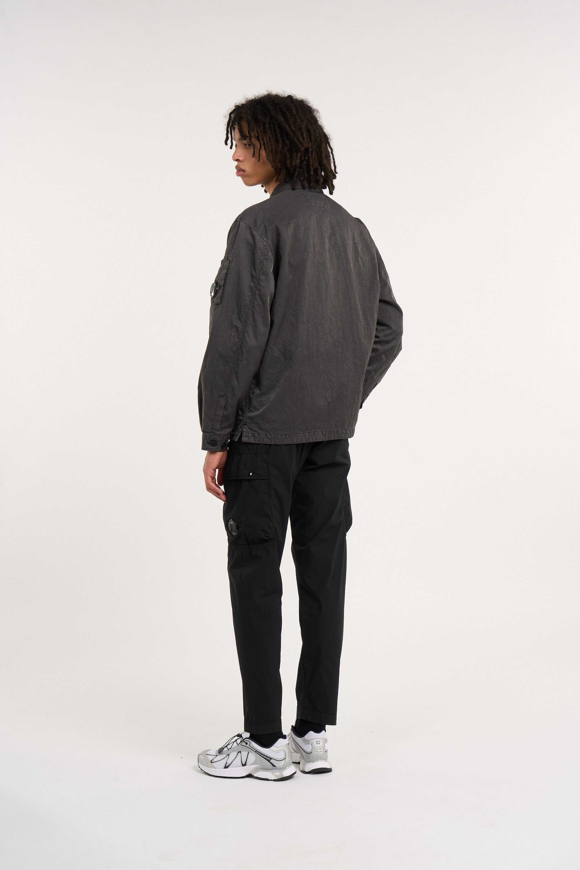 Surchemise panama-r zipped lens overshirt CP COMPANY Kaki