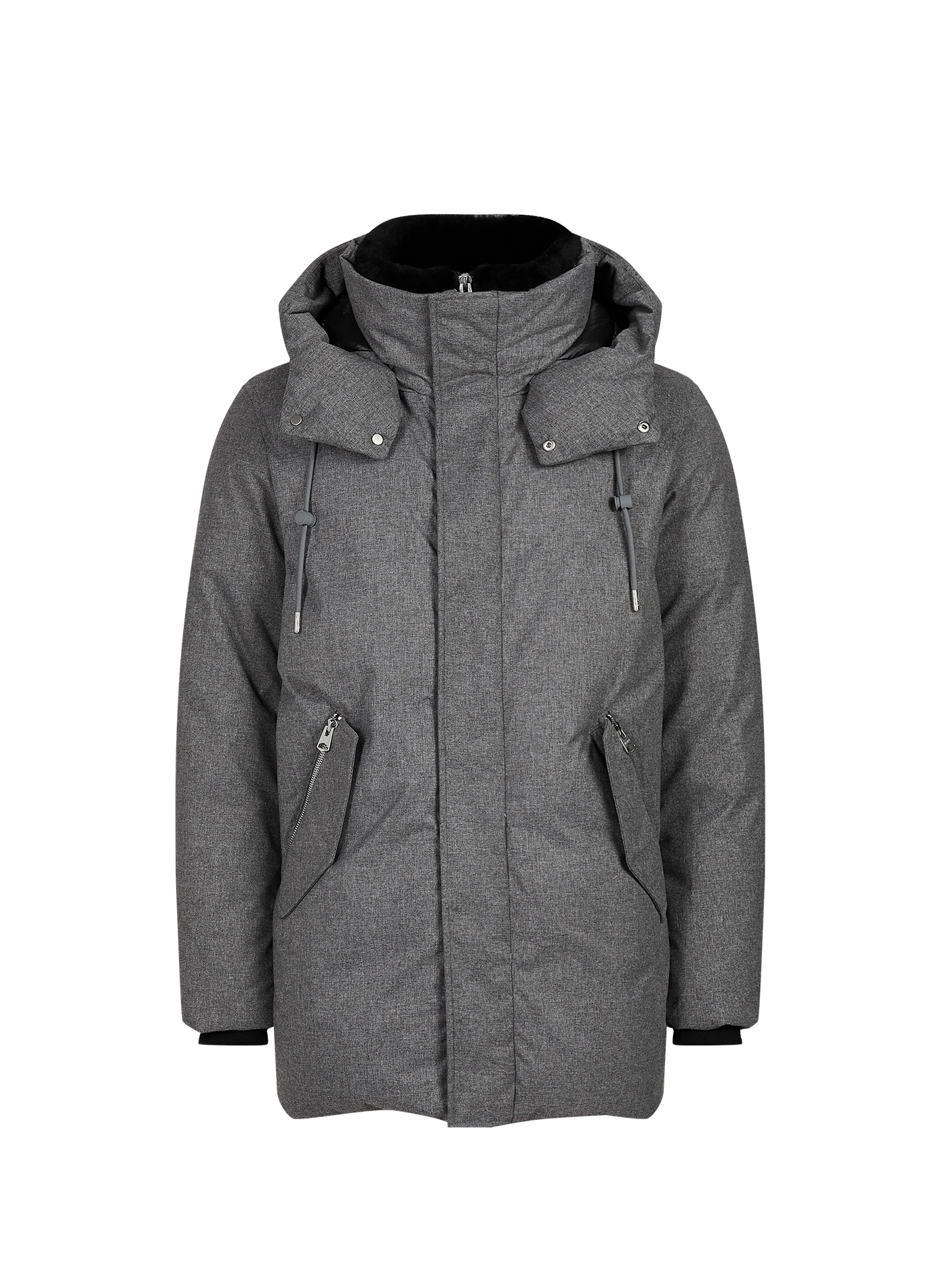 Sullivan-FN Mantel mit weitem, hohem Kragen MACKAGE Grau