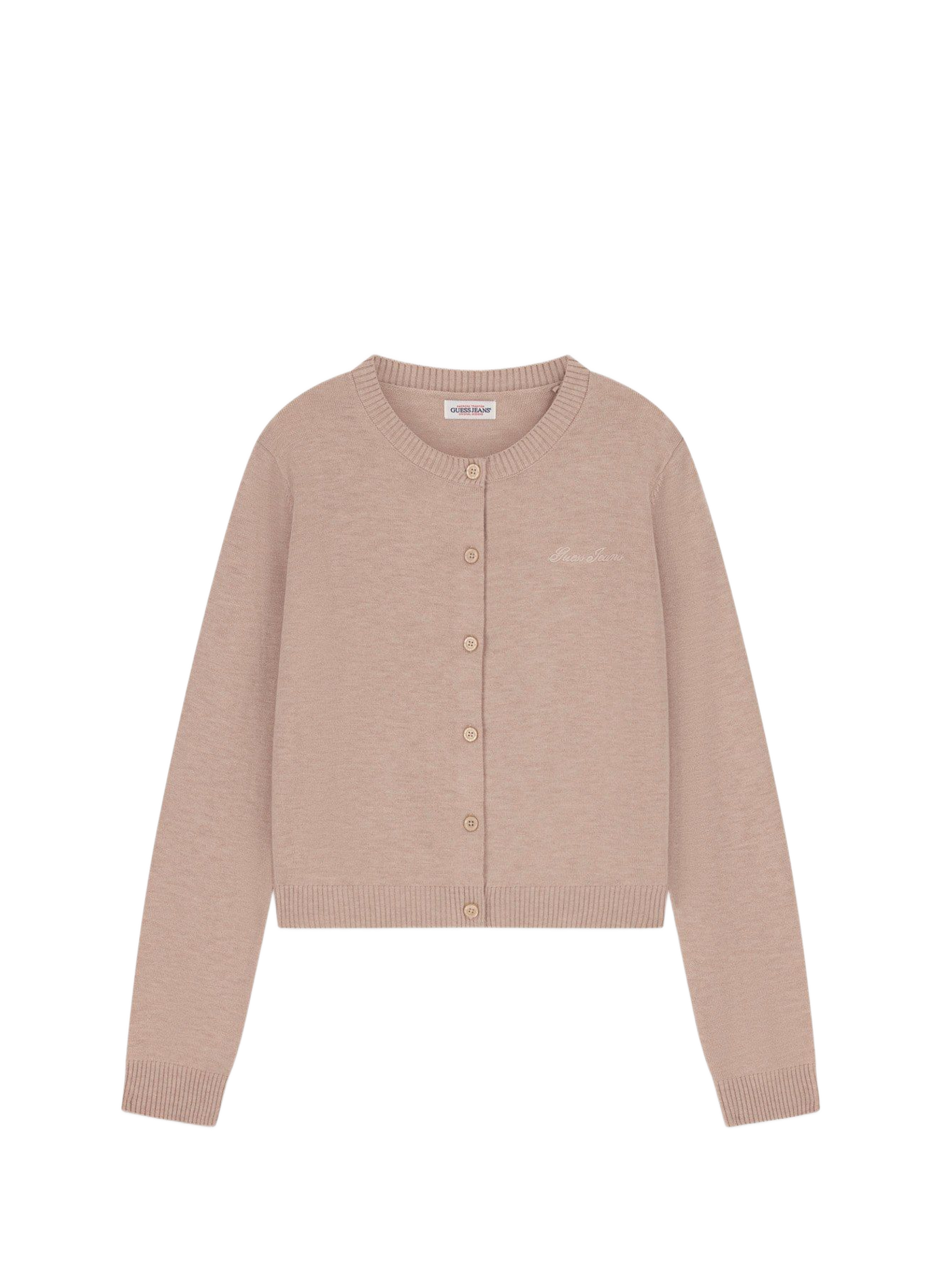 Straight long-sleeved cardigan GUESS Beige