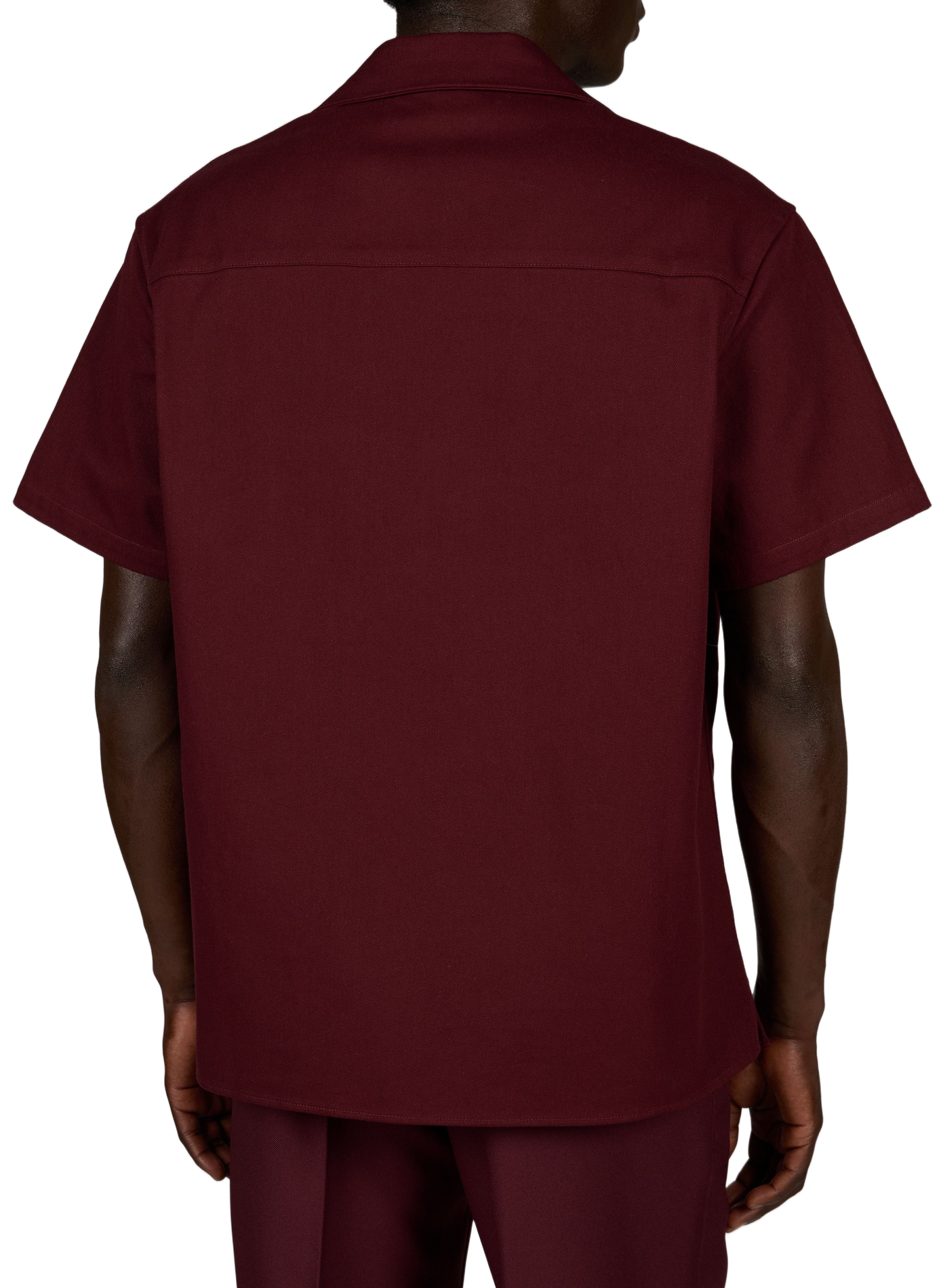 Embroidered short-sleeved shirt DROLE DE MONSIEUR Red
