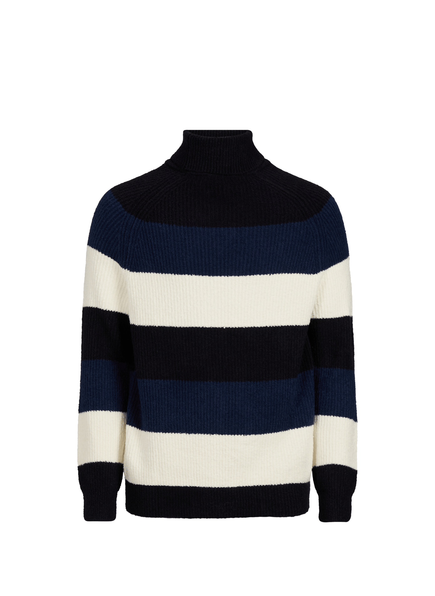 Rollkragenpullover mit breiten Streifen STRELLSON Blau