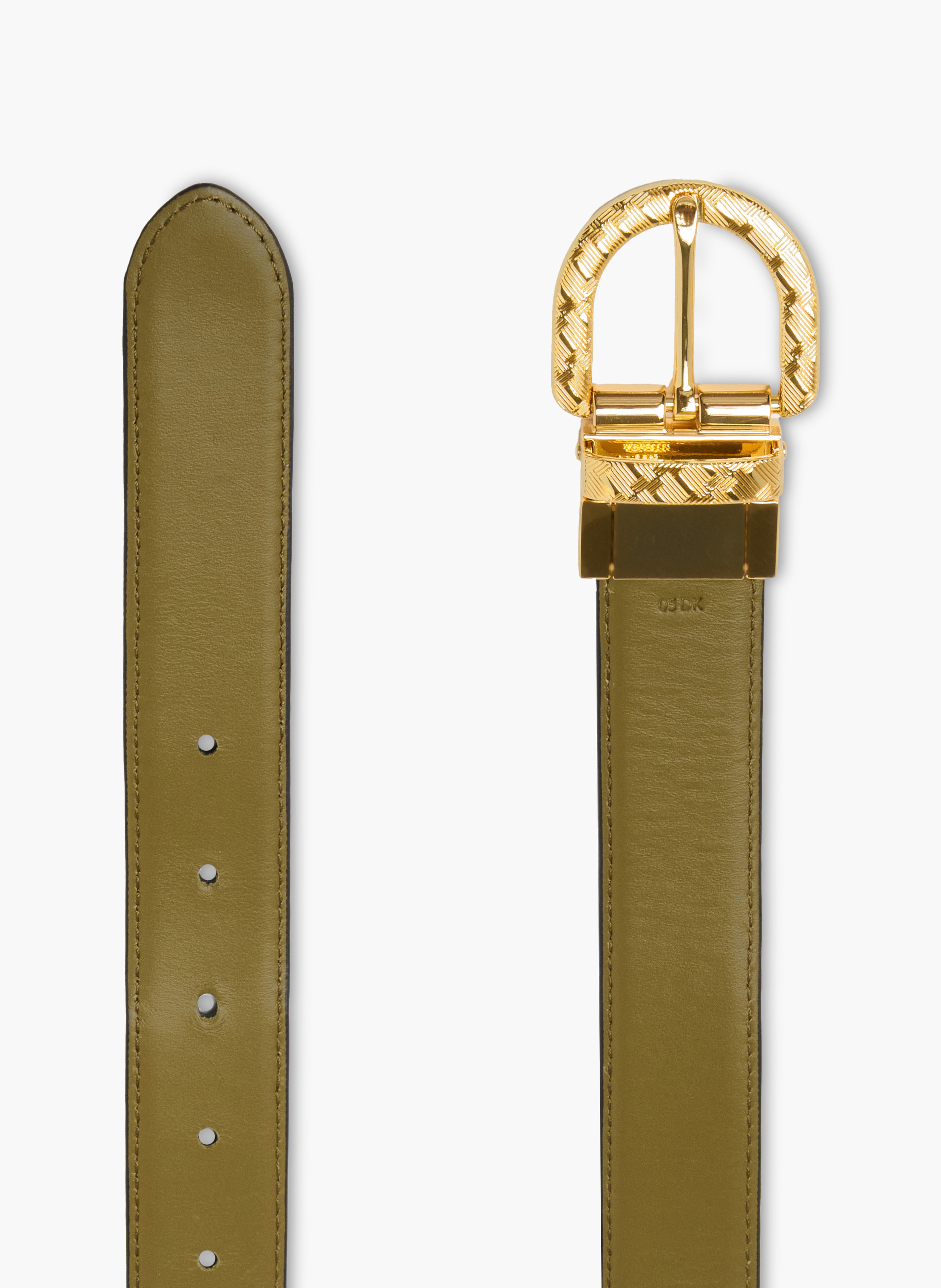 Lancel leren riem met 30 mm monogrammotief LANCEL Zwart