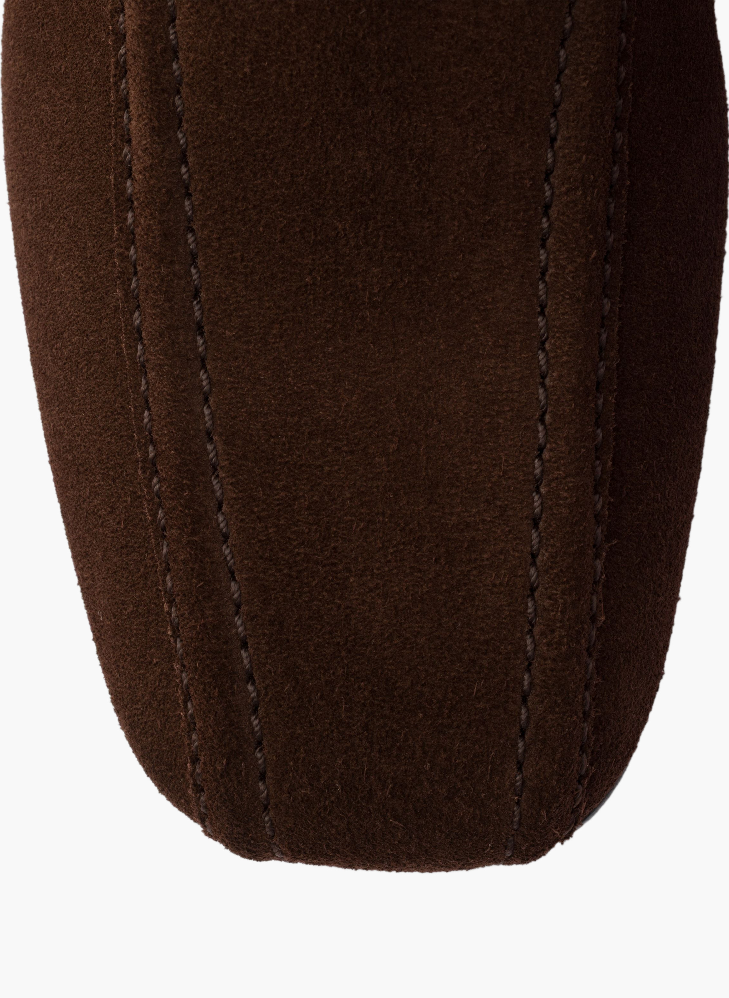 Bottines en veau velours PRADA Marron
