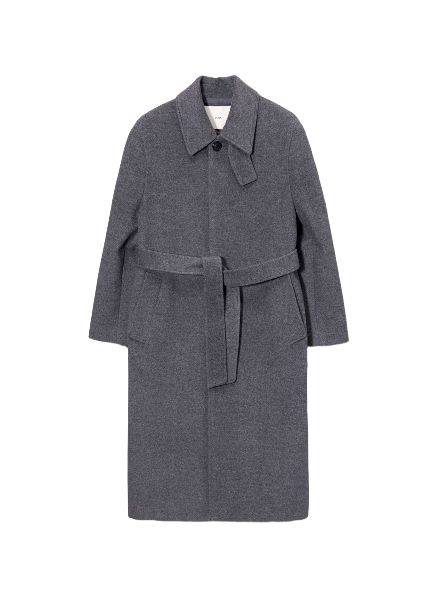 Manteau long en laine et cachemire DUNST Grey