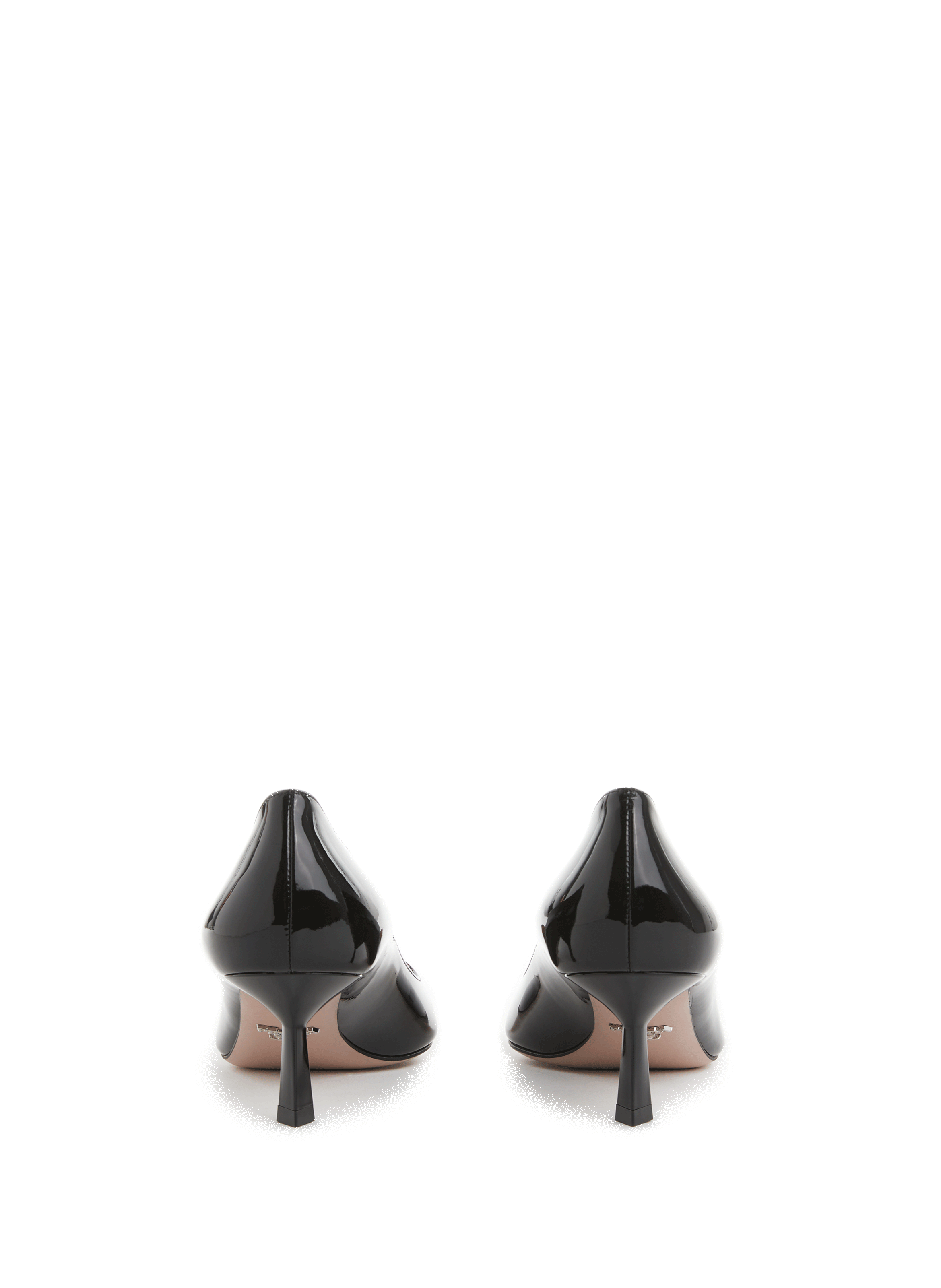 Patent leather heels PRADA Black