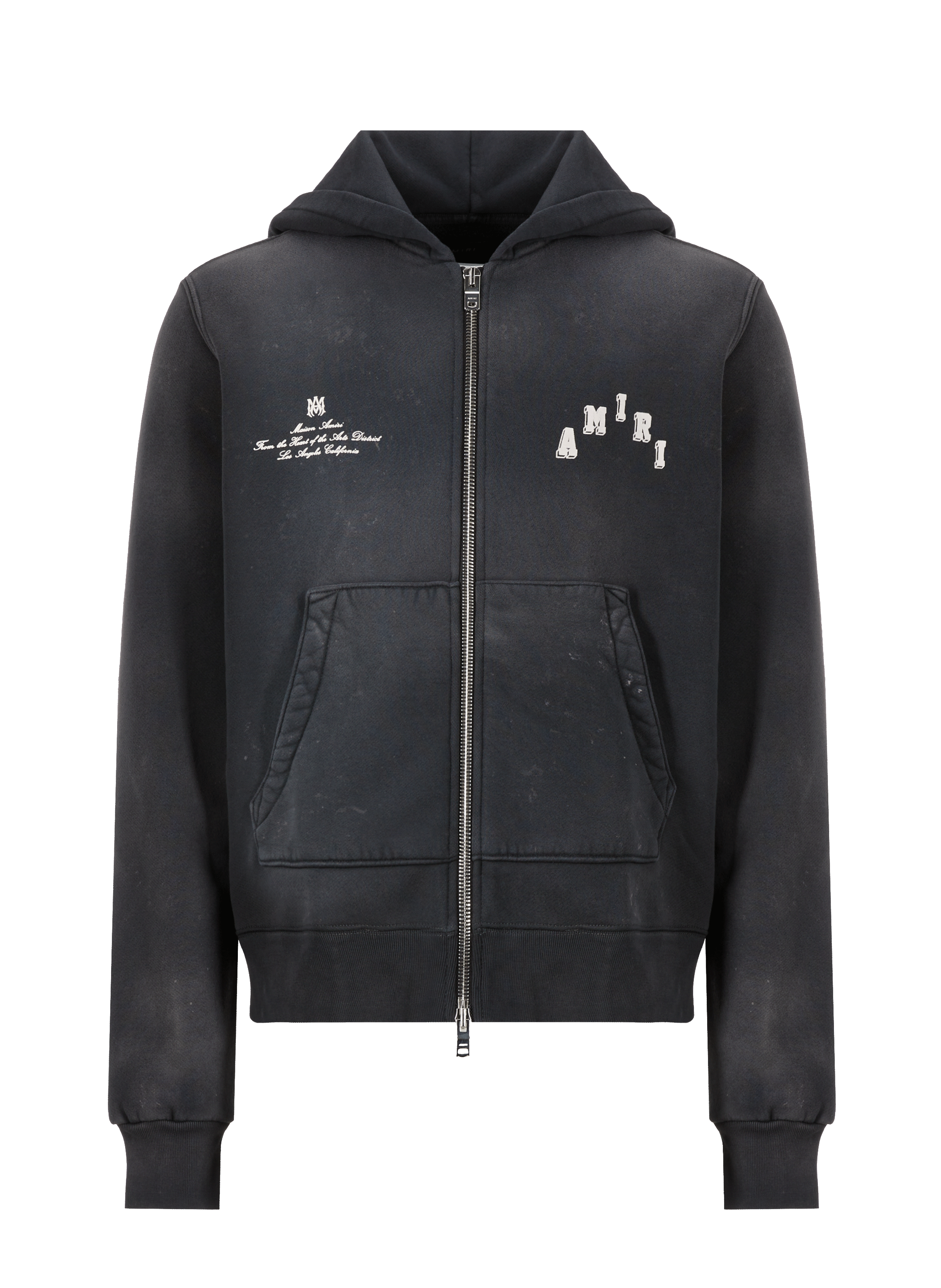 Hoodie zippé en coton