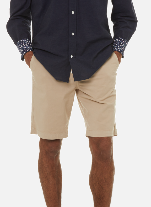 EDEN PARK Plain Bermuda shorts Beige