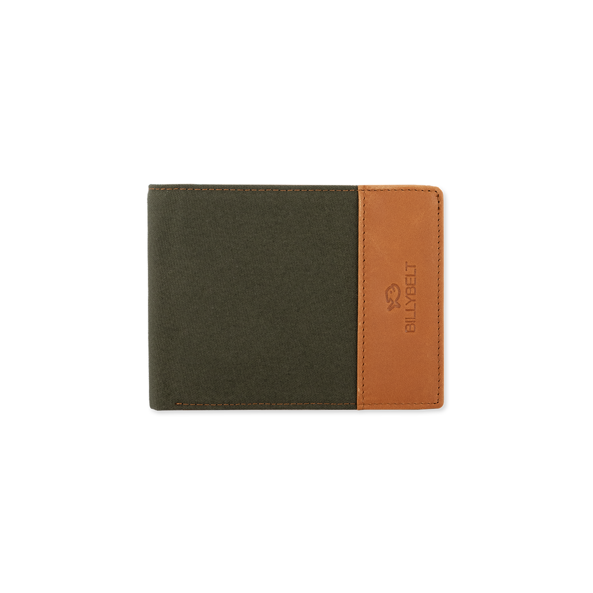 Portefeuille en cuir BILLYBELT Kaki