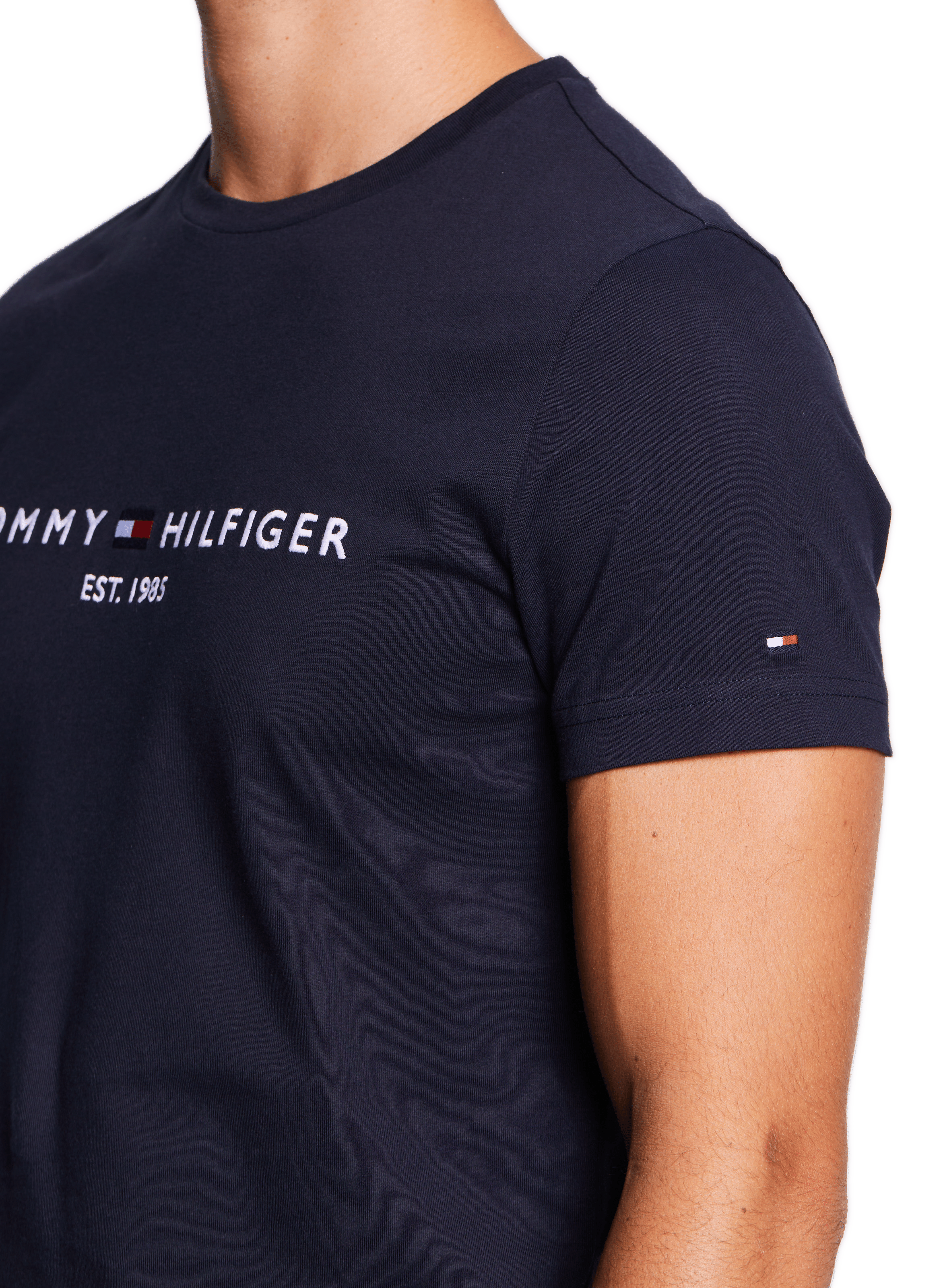 Organic cotton logo T-shirt TOMMY HILFIGER Blue