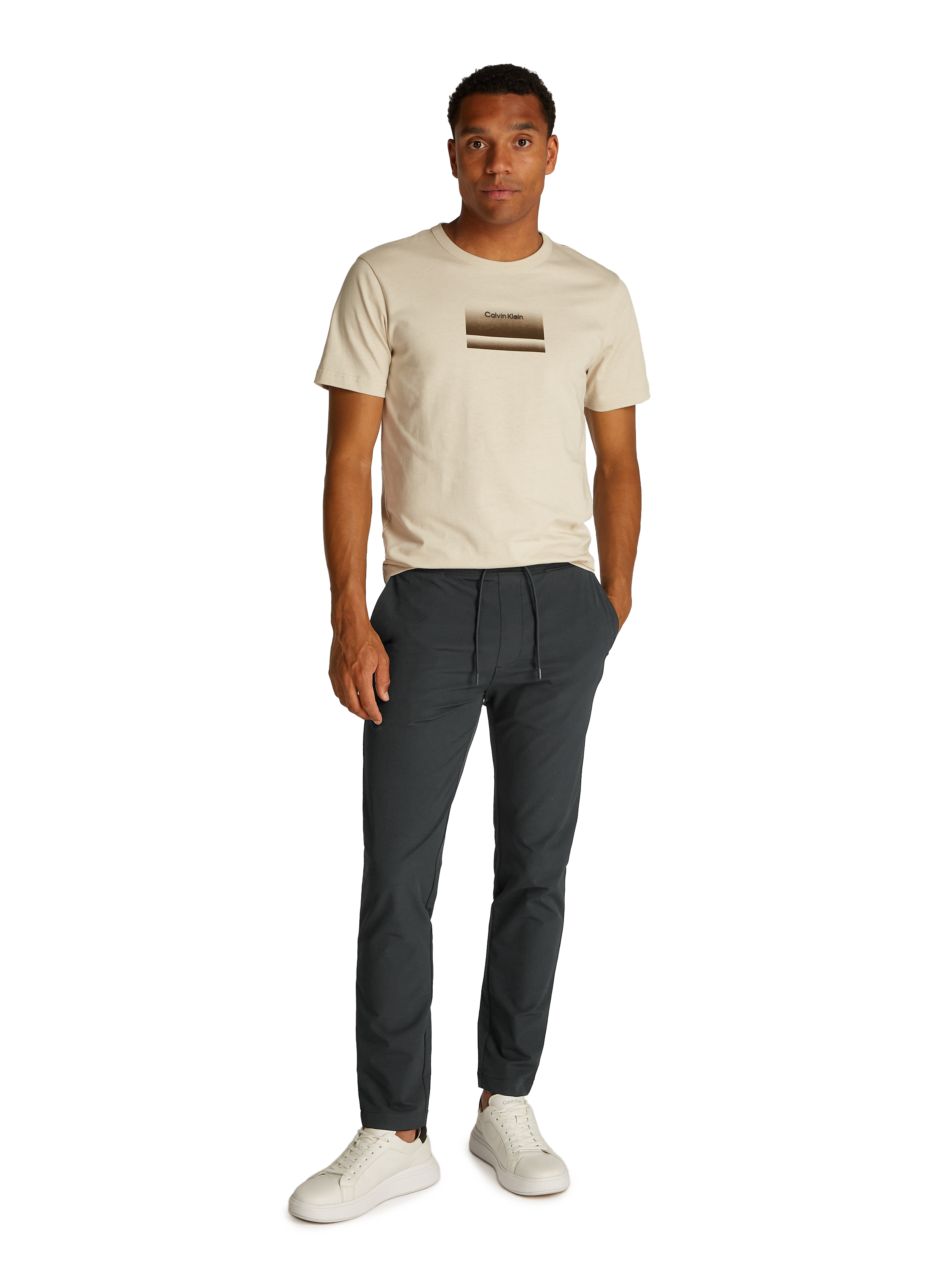 Pantalon de jogging slim  CALVIN KLEIN Noir