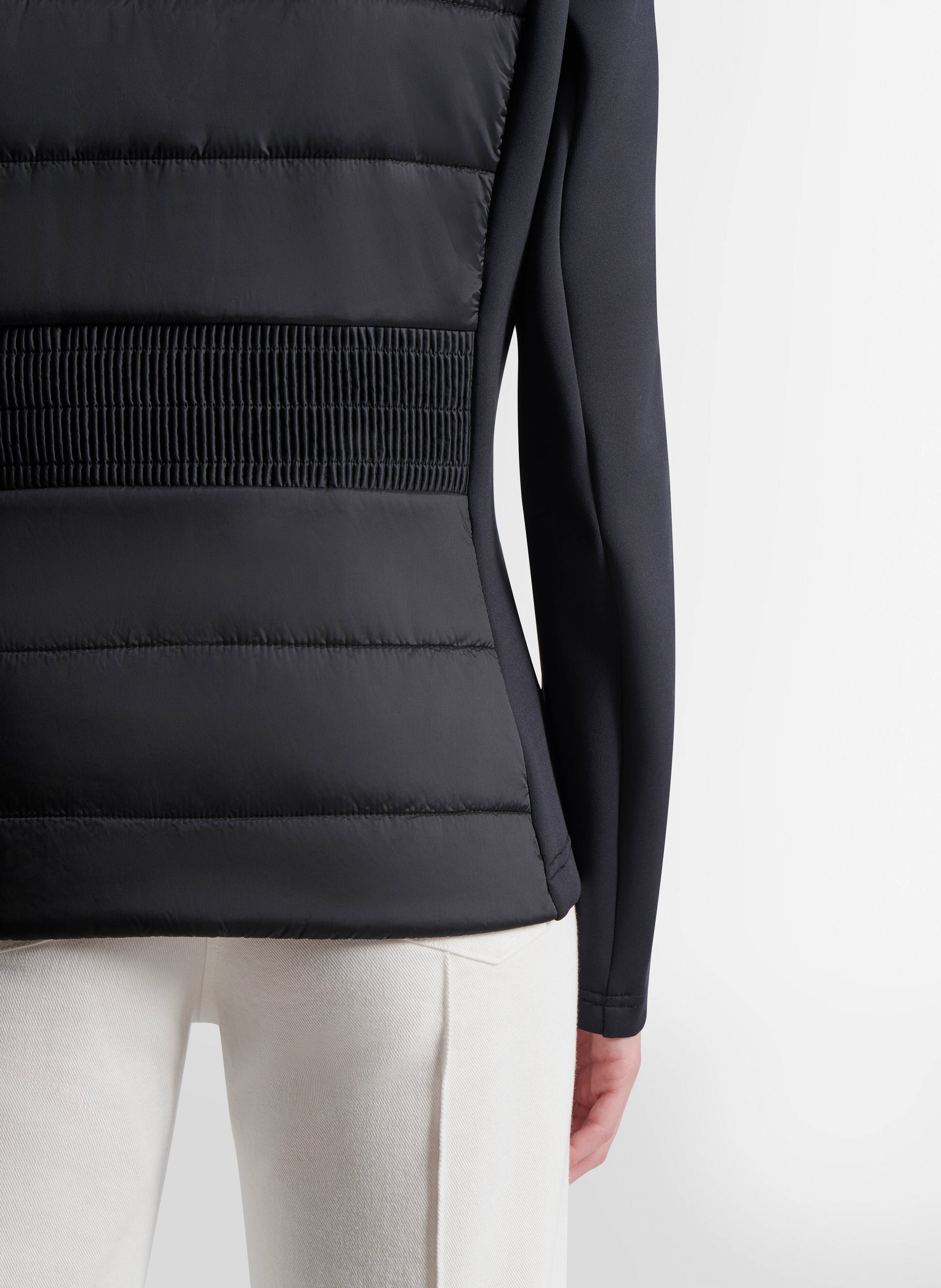 Veste linn col montant coupe regular FUSALP Noir