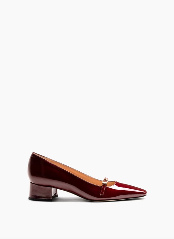 Mocassins antonio en vernis Rouge by PARALLELE PARALLELE Mocassins antonio en vernis Rouge