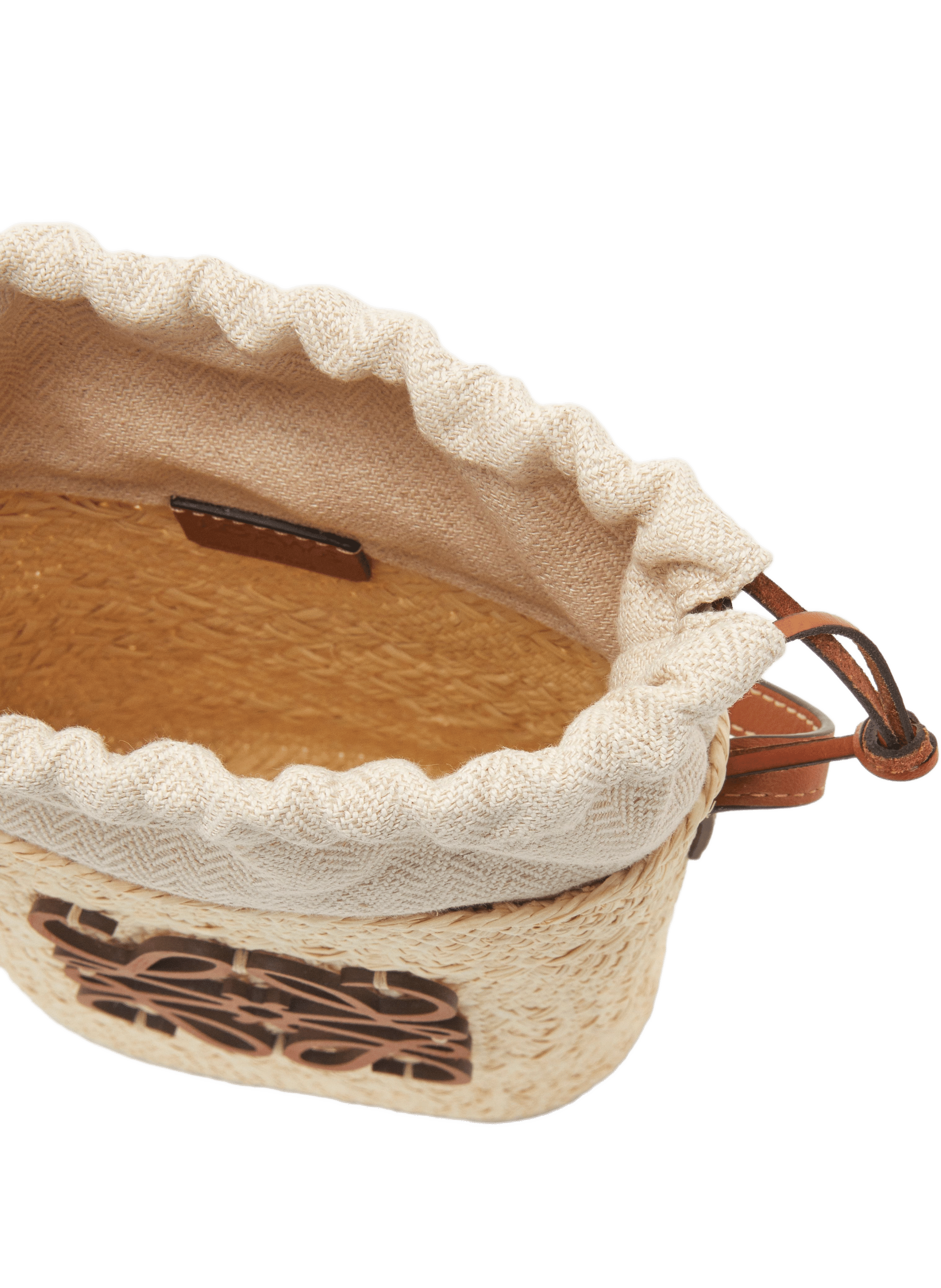 Pochette Square en cuir et palmier LOEWE Multicolore