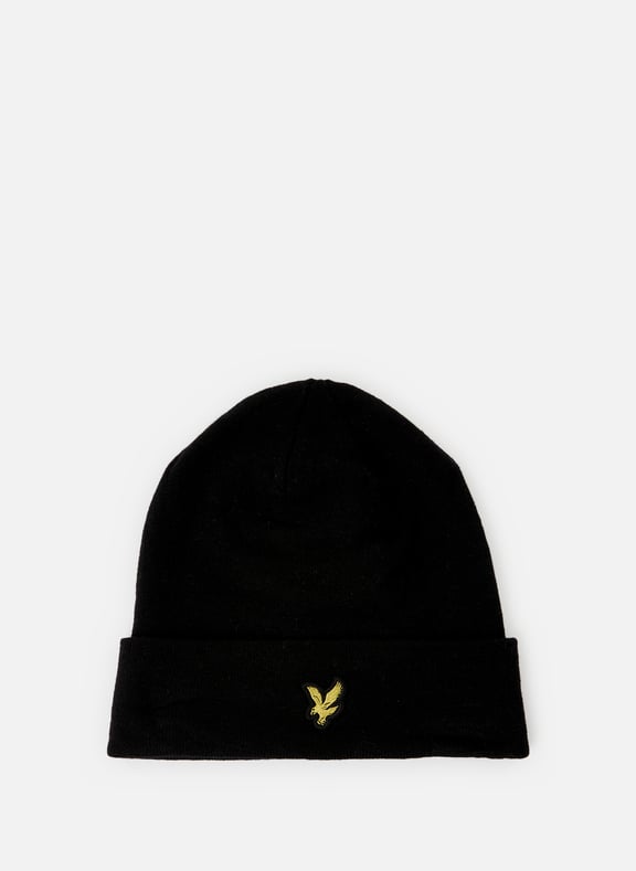 Cotton and wool beanie Black by LYLE & SCOTT LYLE & SCOTT Cotton and wool beanie Black
