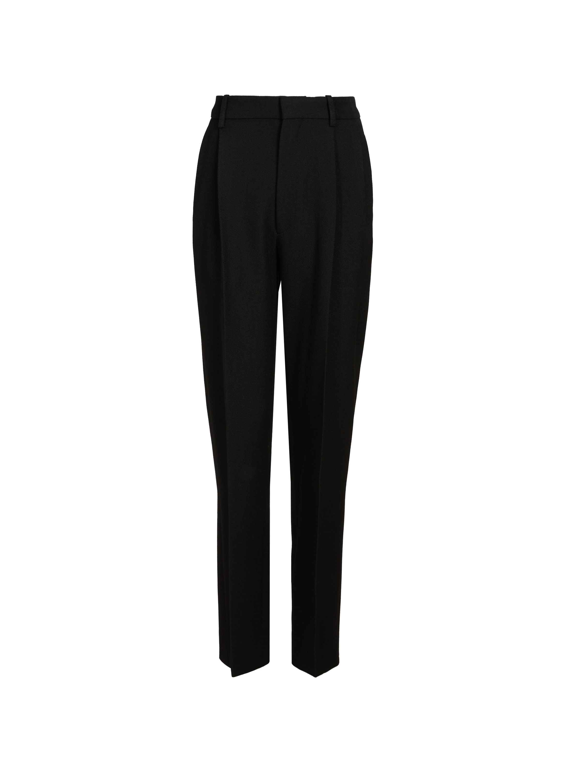 Pleated virgin wool trousers VICTORIA BECKHAM Black