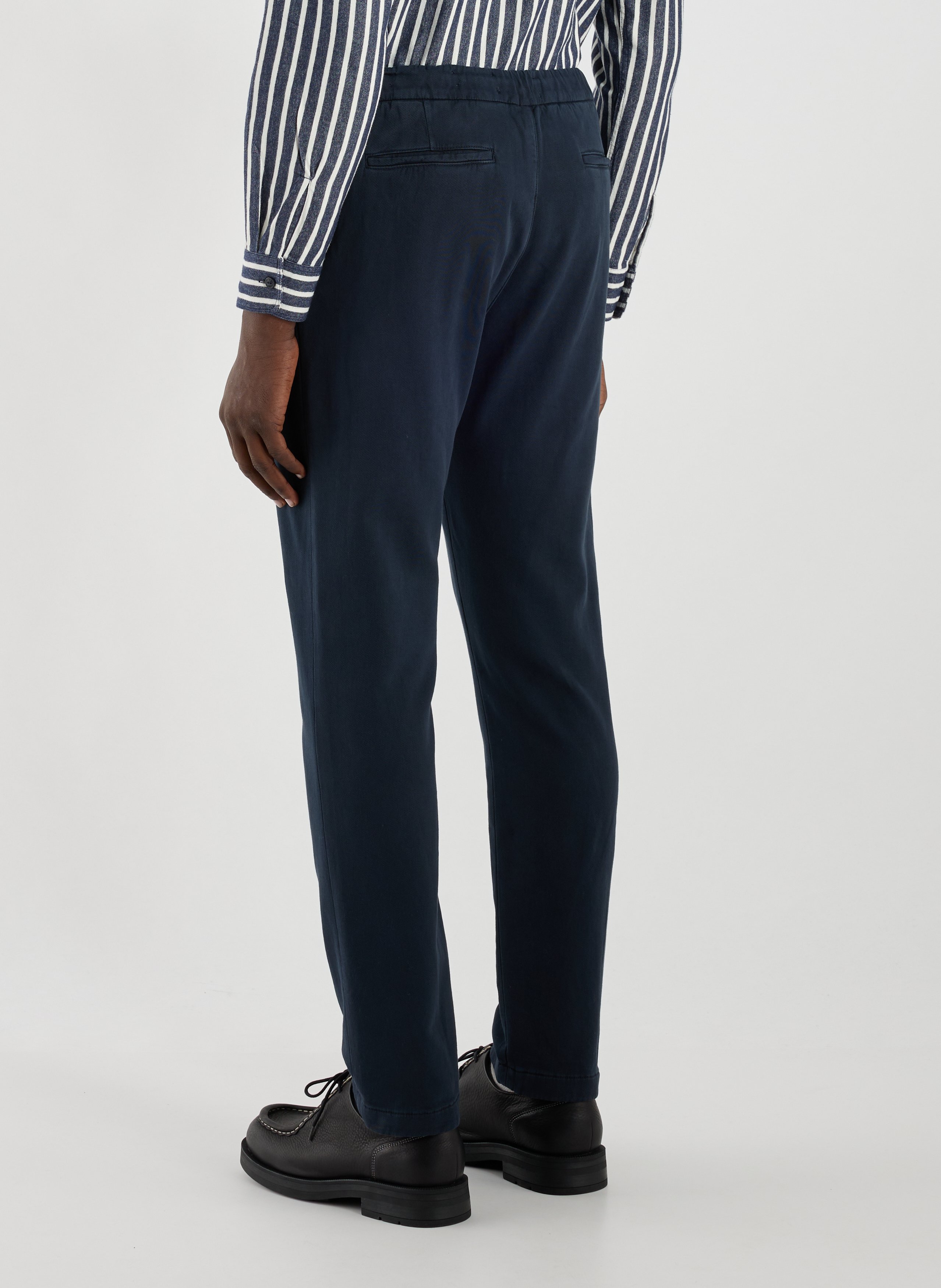 Pantalon droit en coton mélangé CLOSED Bleu