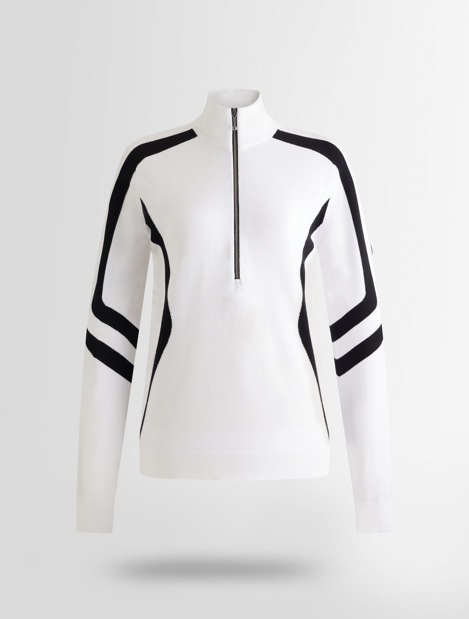 Pull virginie col montant coupe regular FUSALP Blanc