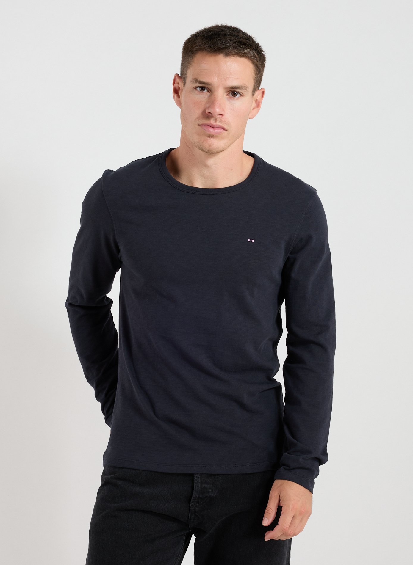 EDEN PARK Classic Cotton T-Shirt Blue
