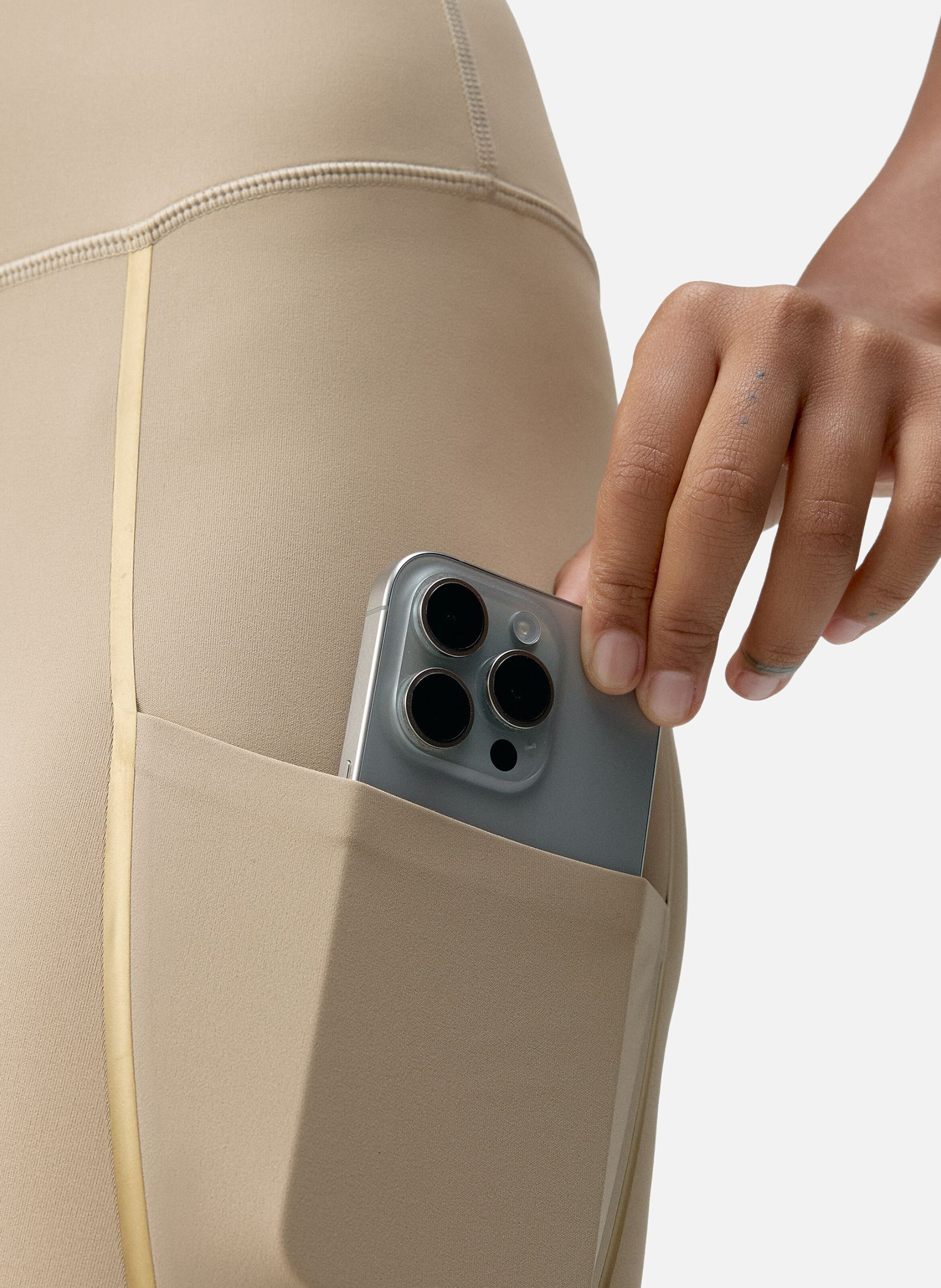 Legging de sport 7/8 performance gold BORN LIVING YOGA Beige