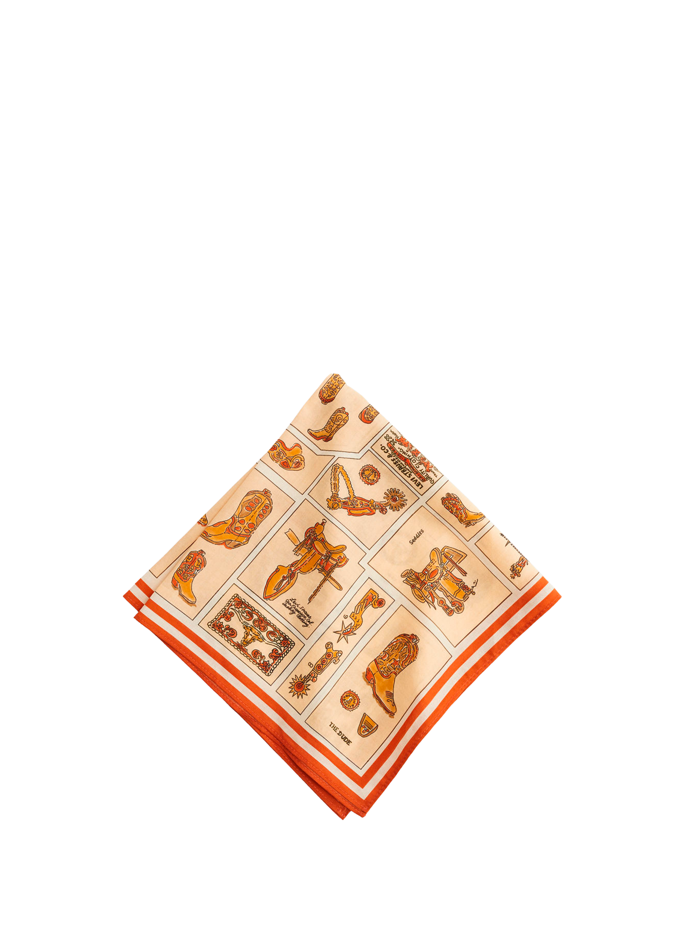 Printed scarf LEVIS ACCESSOIRES Beige