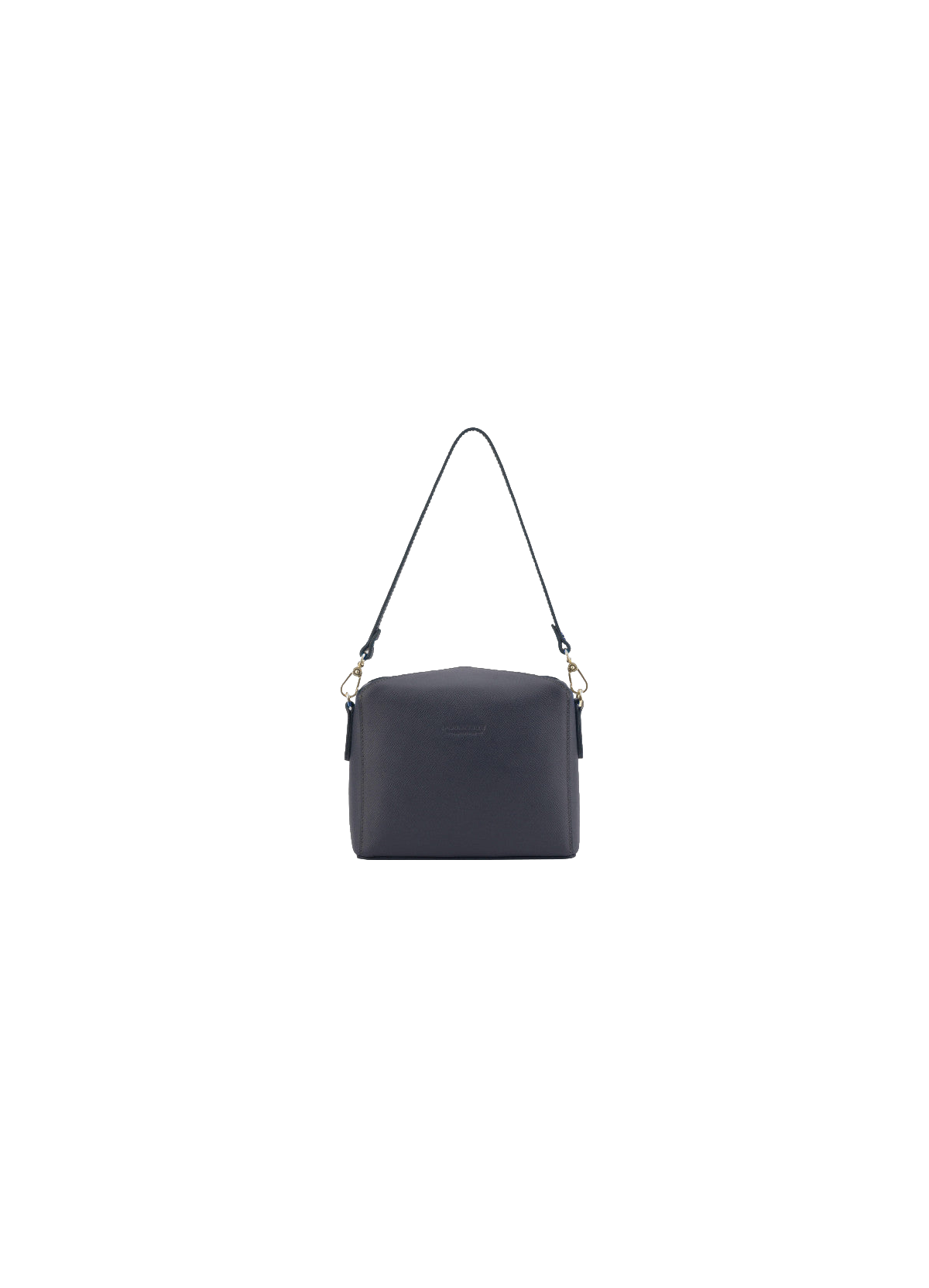 Cassetta Cuir | Sac porté épaule en peau de veau  Marine