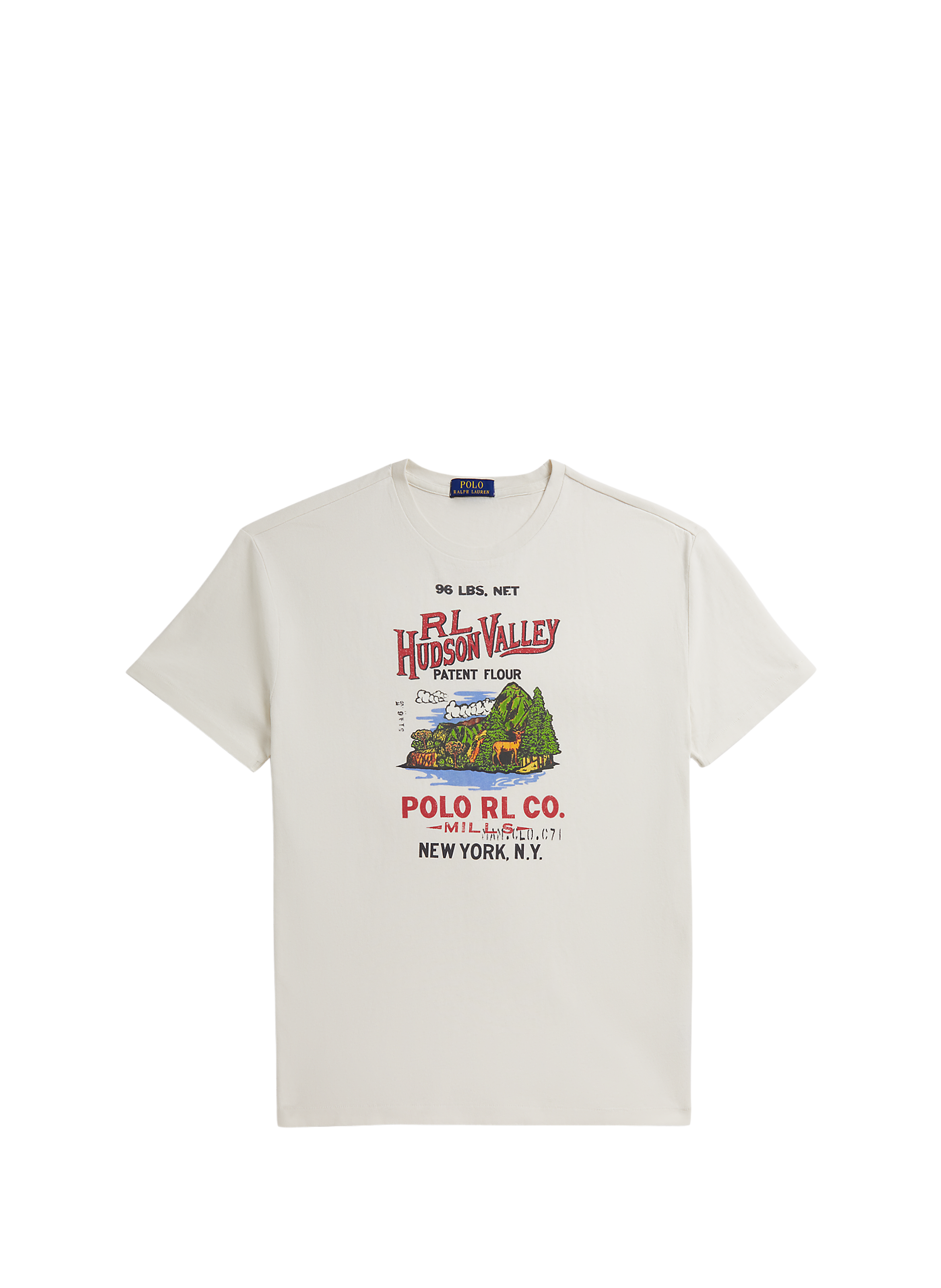 Tee shirt imprimé en coton POLO RALPH LAUREN Blanc