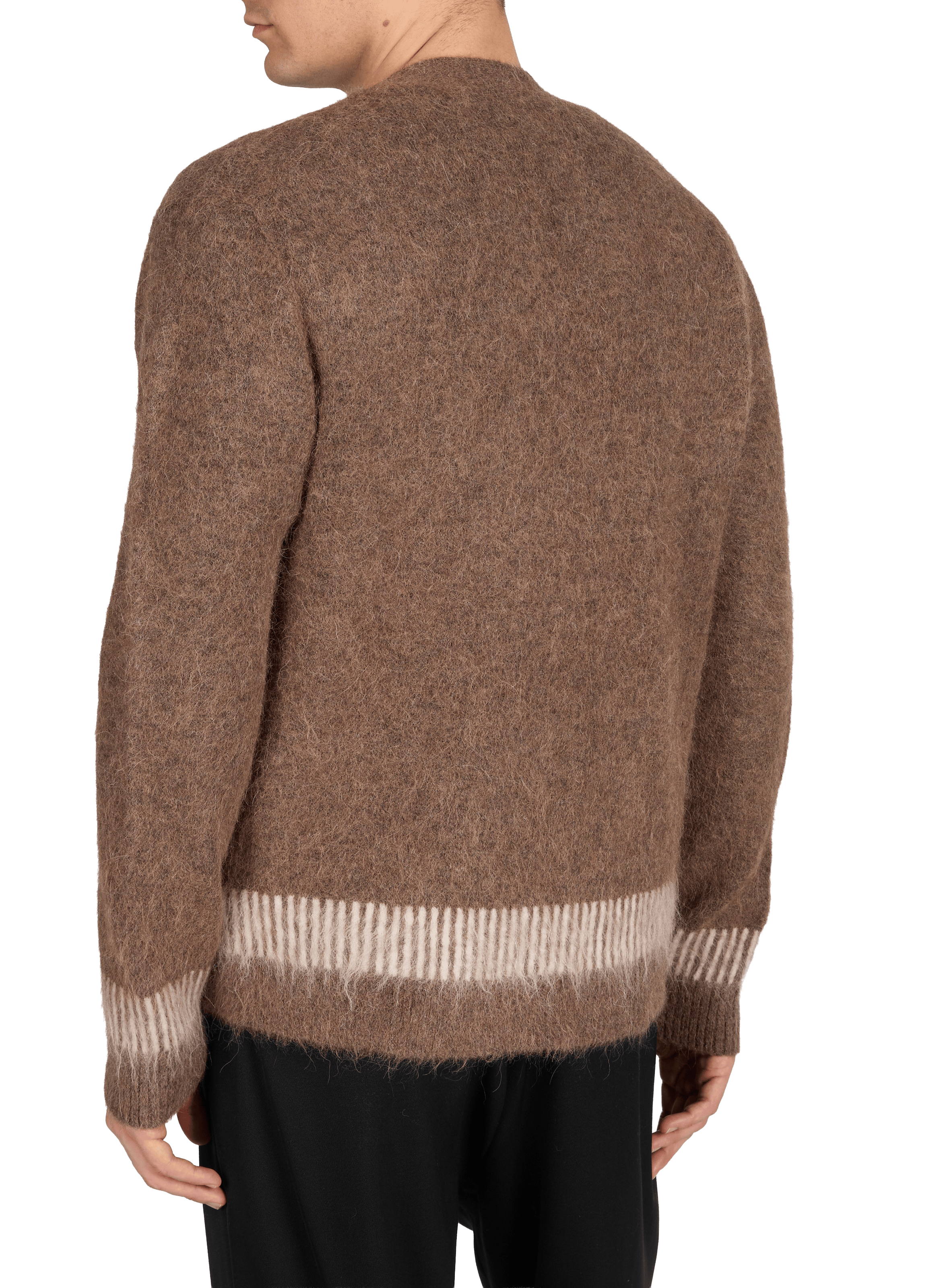 V-neck alpaca blend cardigan NN.07 Brown