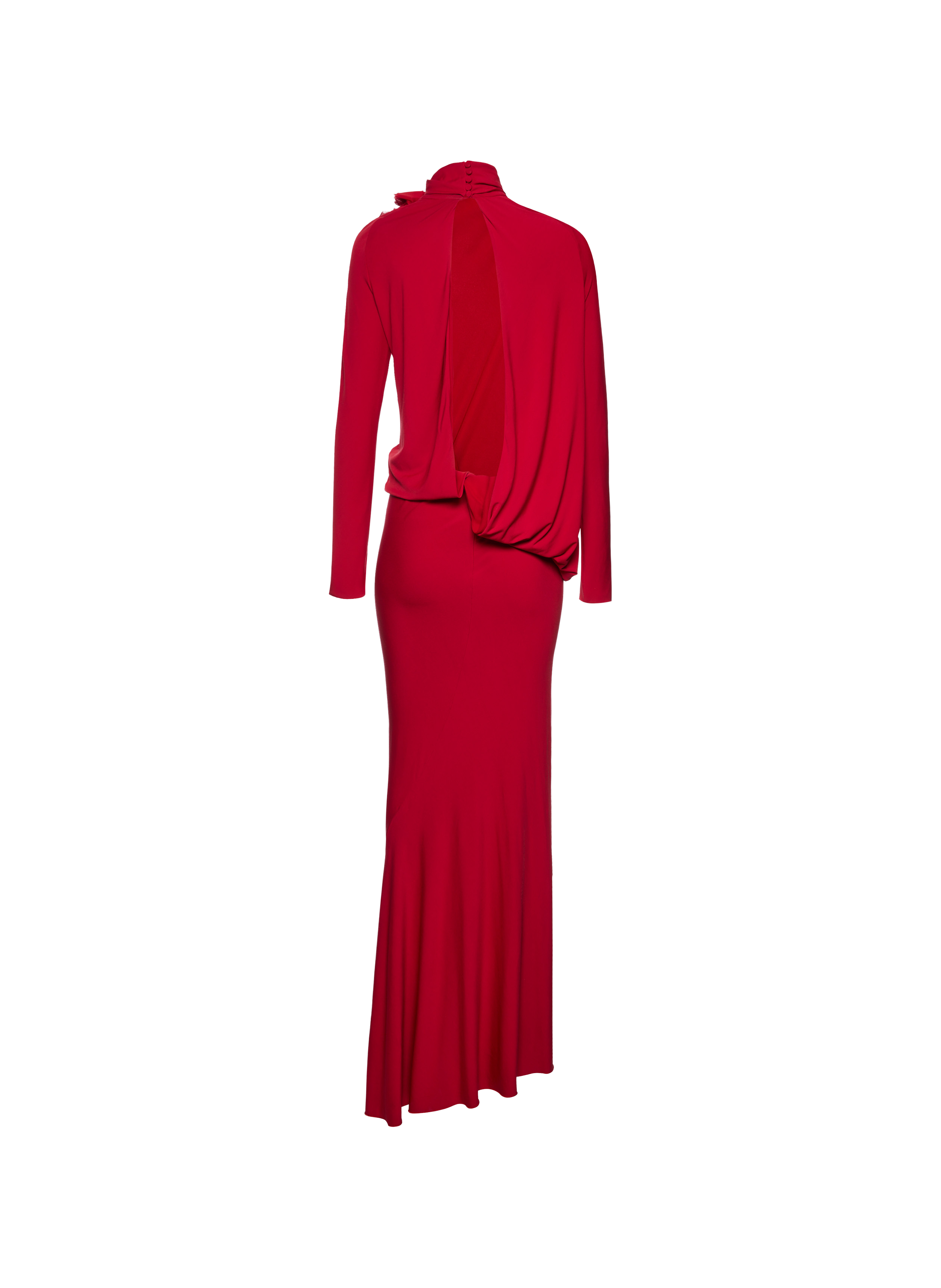 Robe longue rouge à dos nu MAGDA BUTRYM Rouge