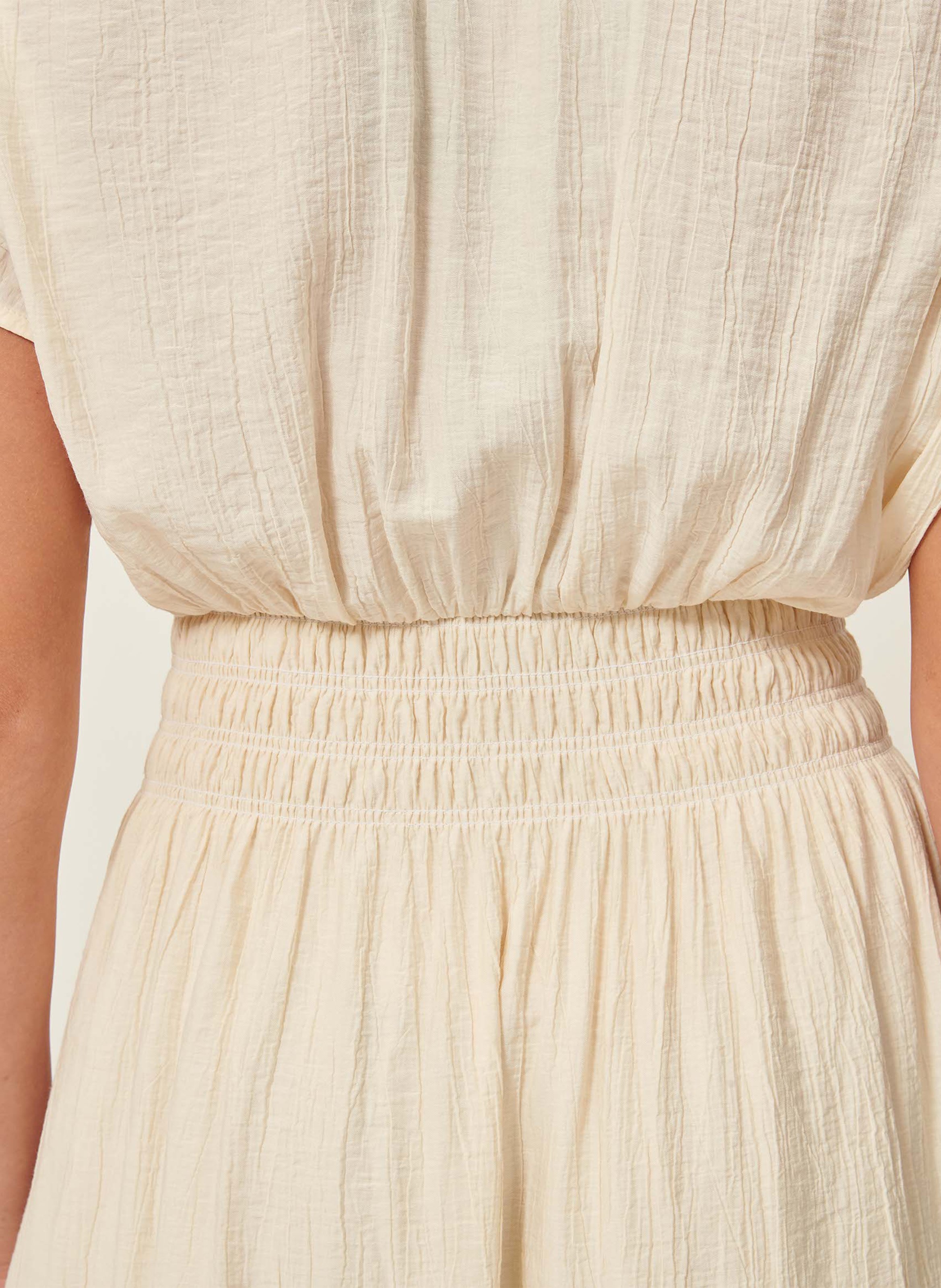 Robe chemise droite galiane SESSUN Beige