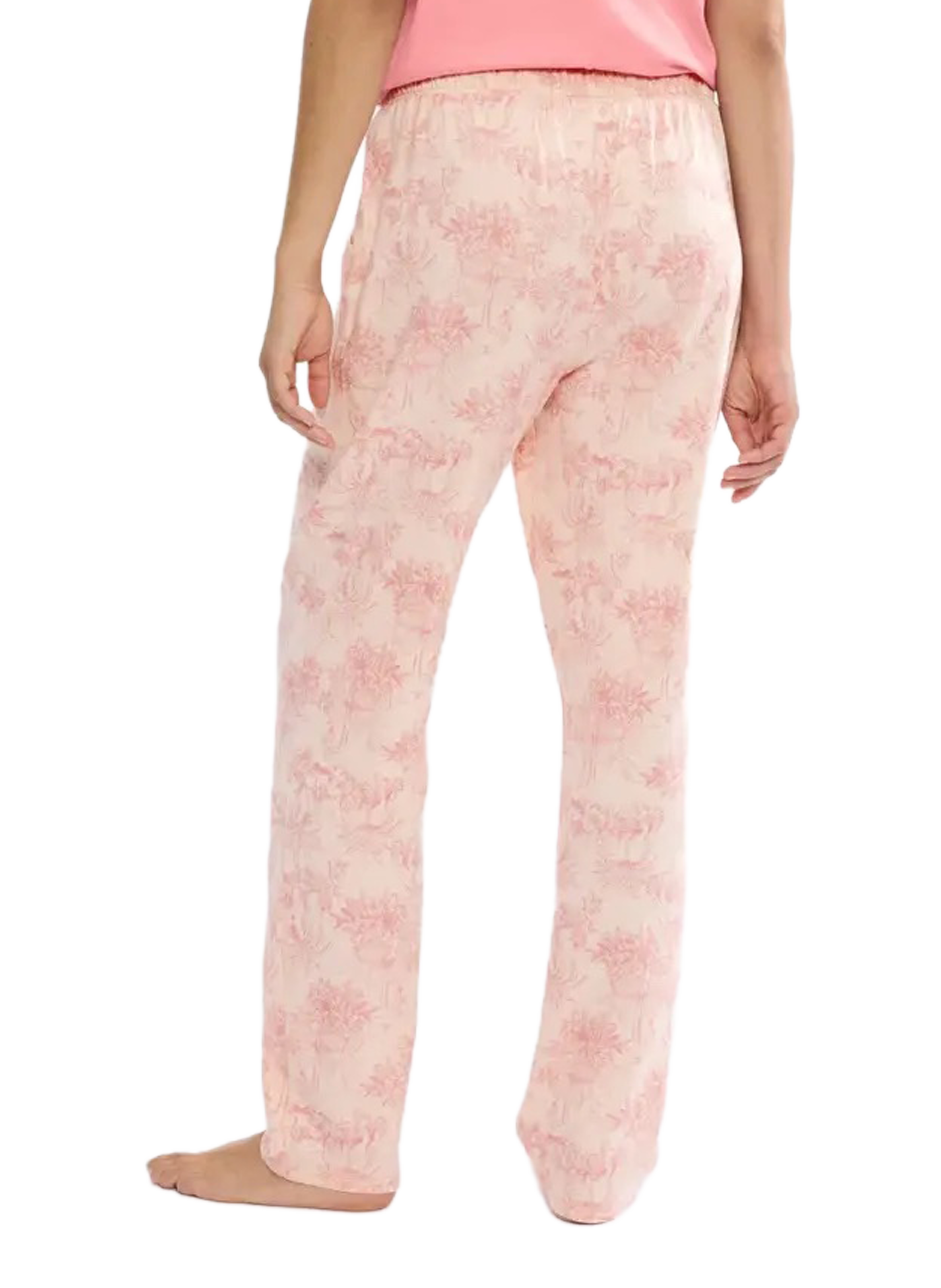 Pantalon de pyjama imprimé Mix & Match en coton TRIUMPH Rose