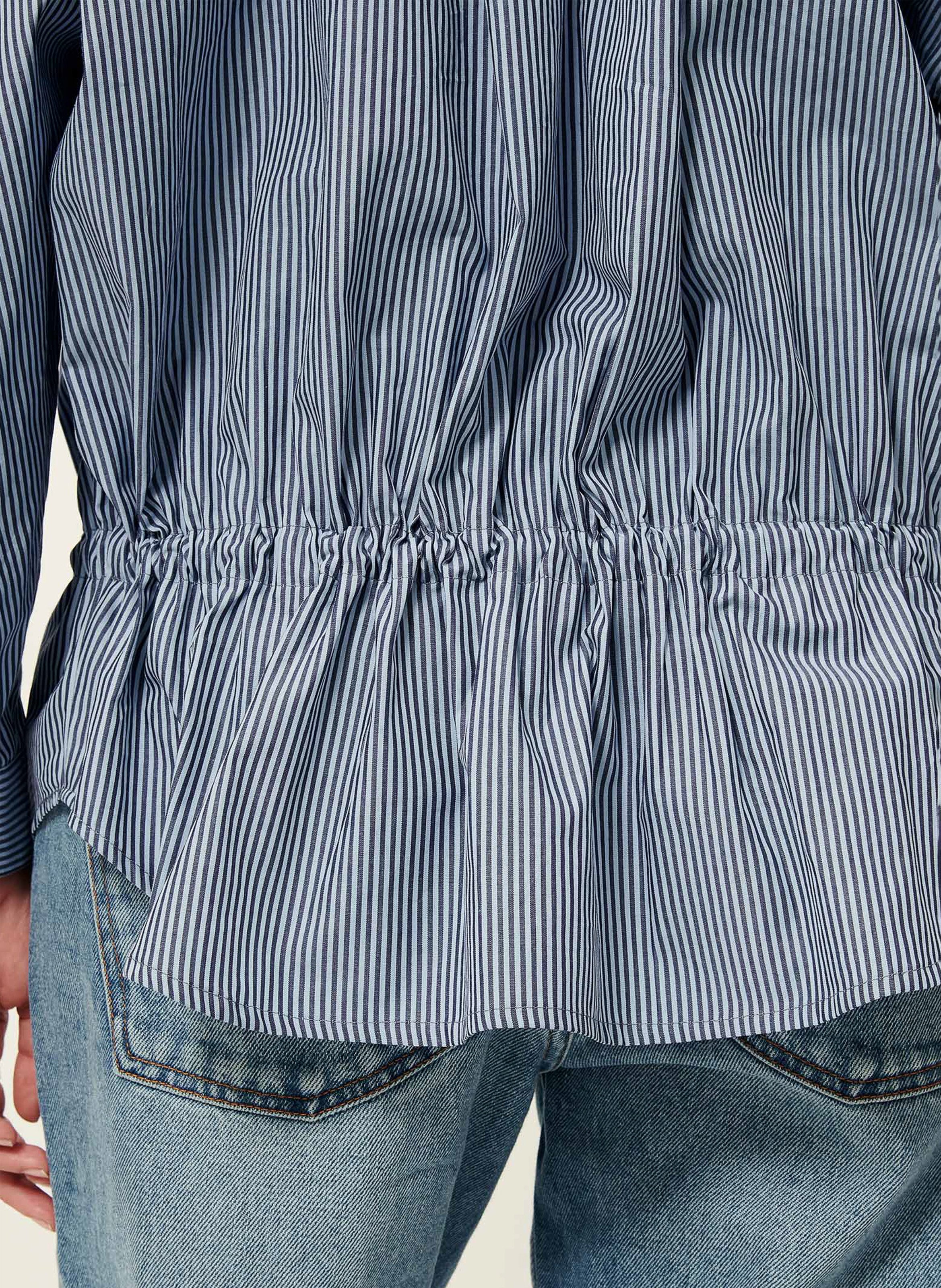 Chemise col classique en coton santalin SESSUN Bleu