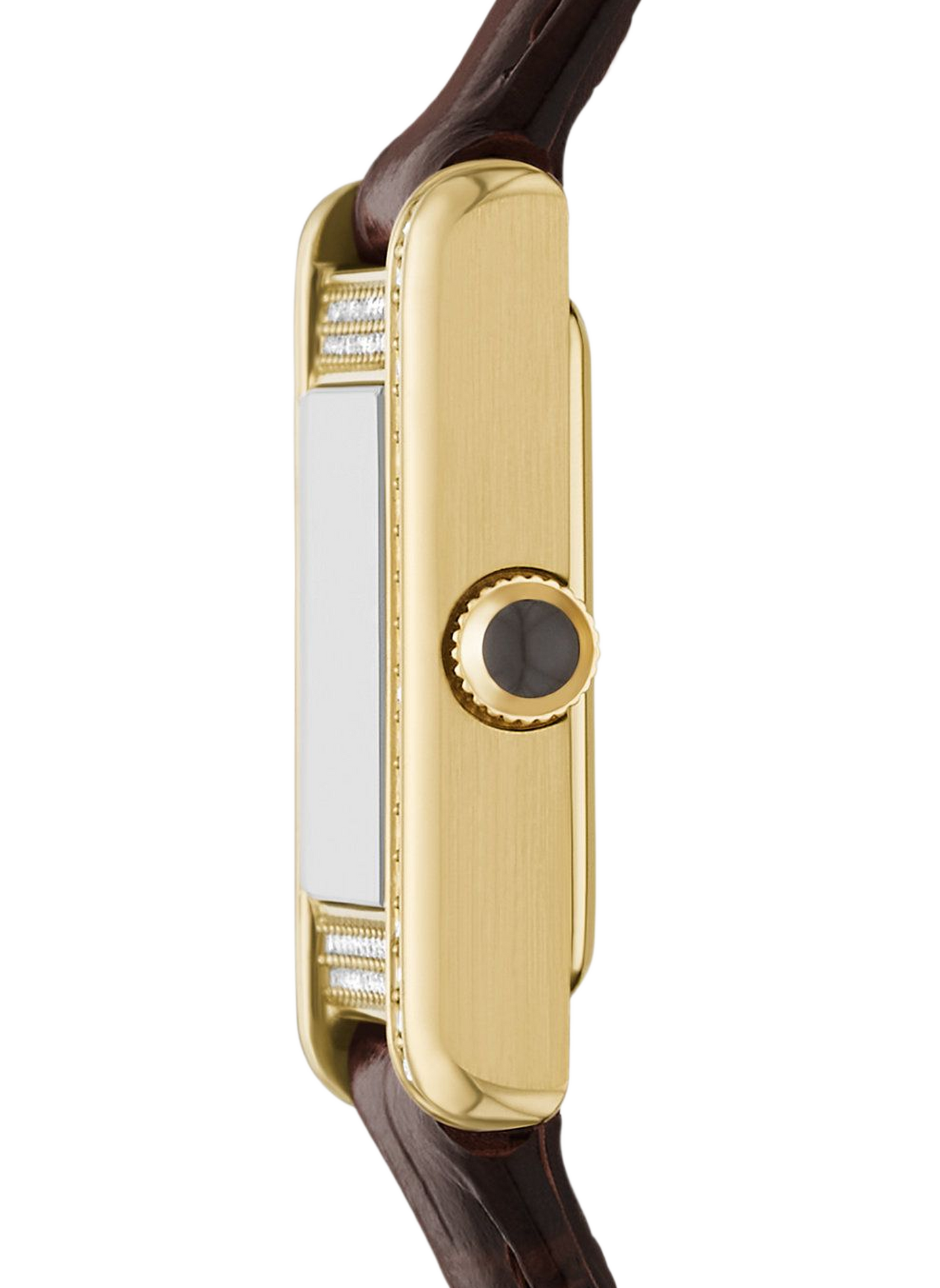 Montre quartz en cuir ARMANI MONTRES Marron