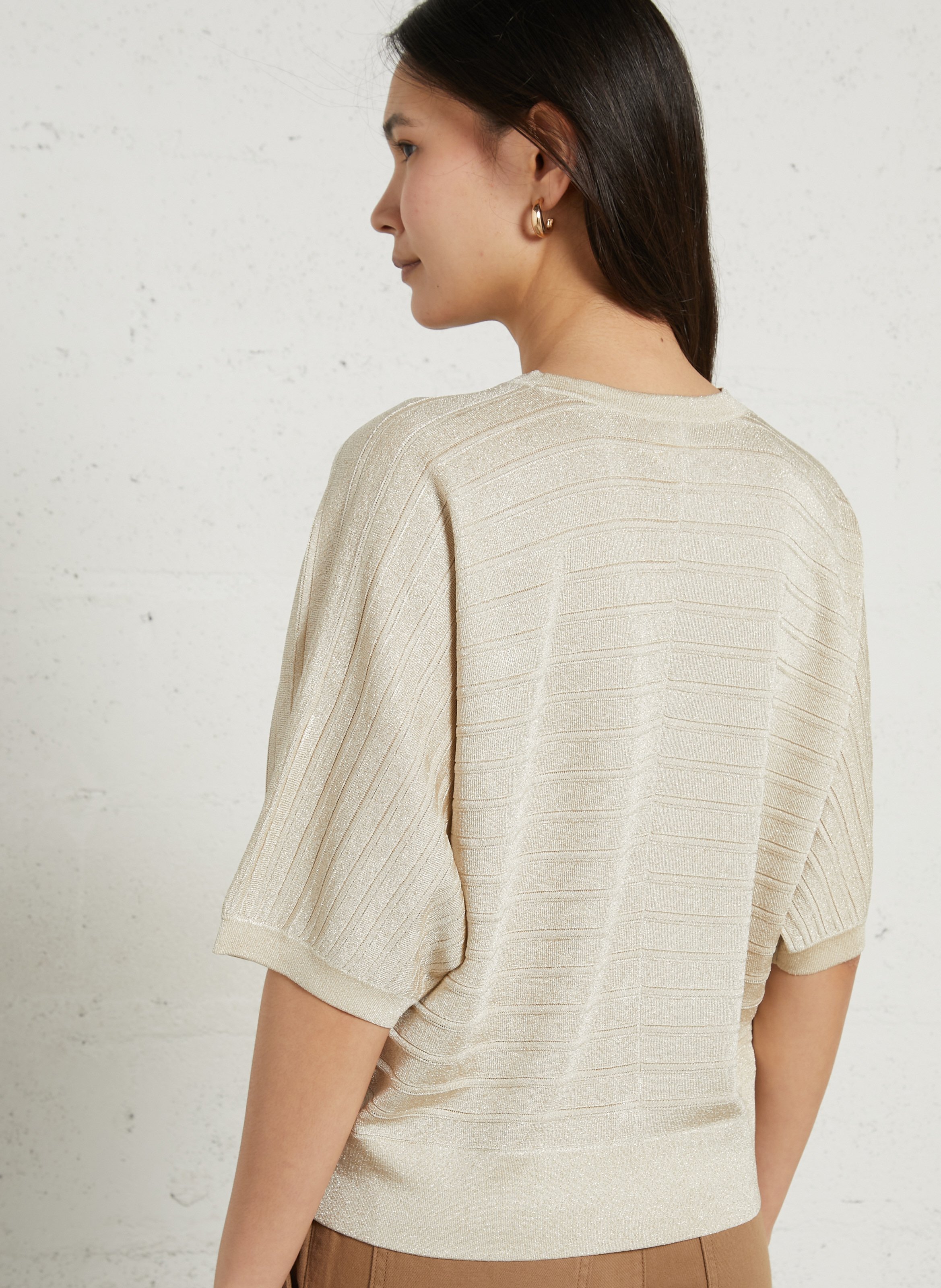 Col v pailleté palmyr MAISON 123 Doré