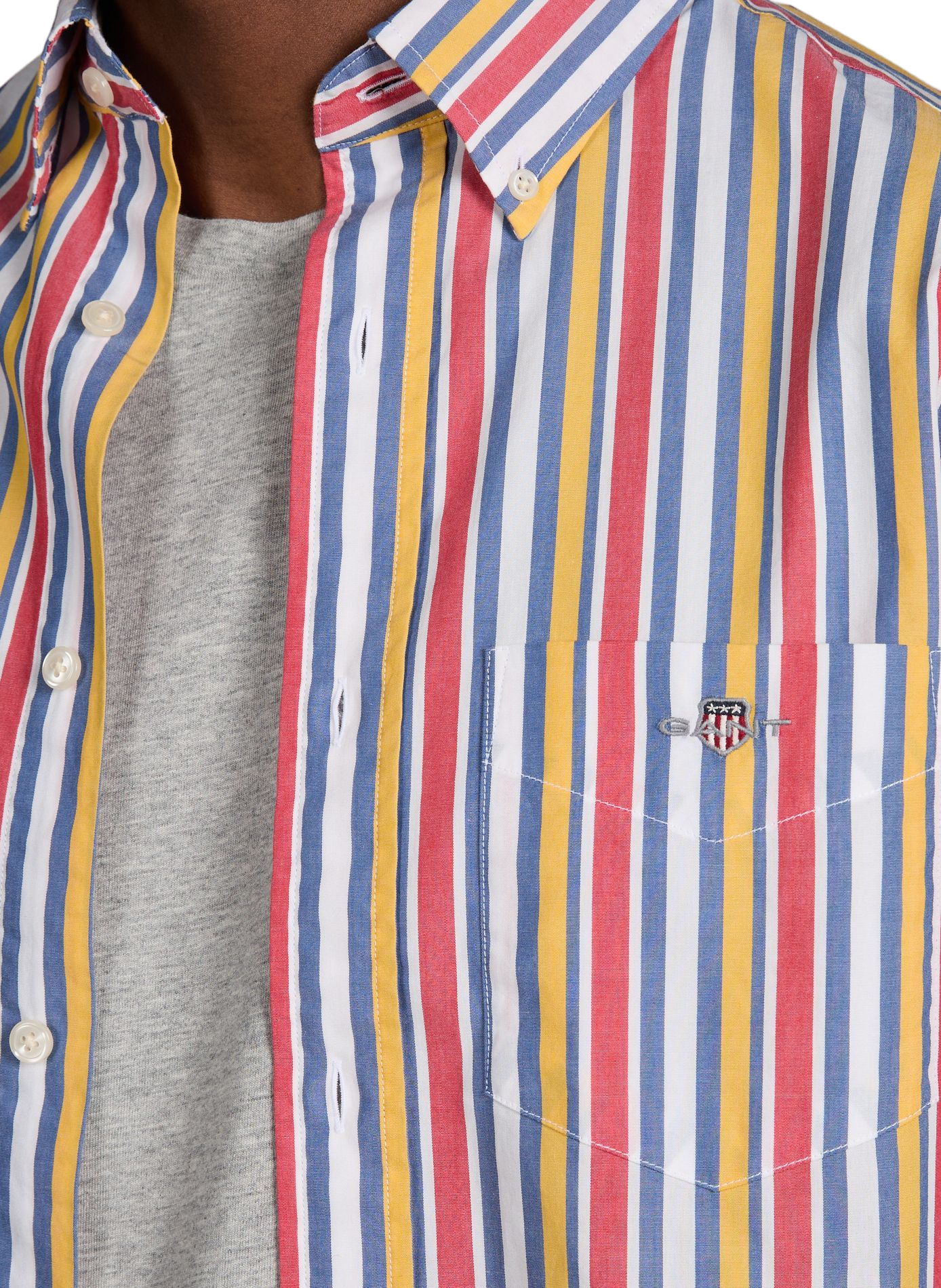 Rechte gestreepte katoenen blouse GANT Veelkleurig