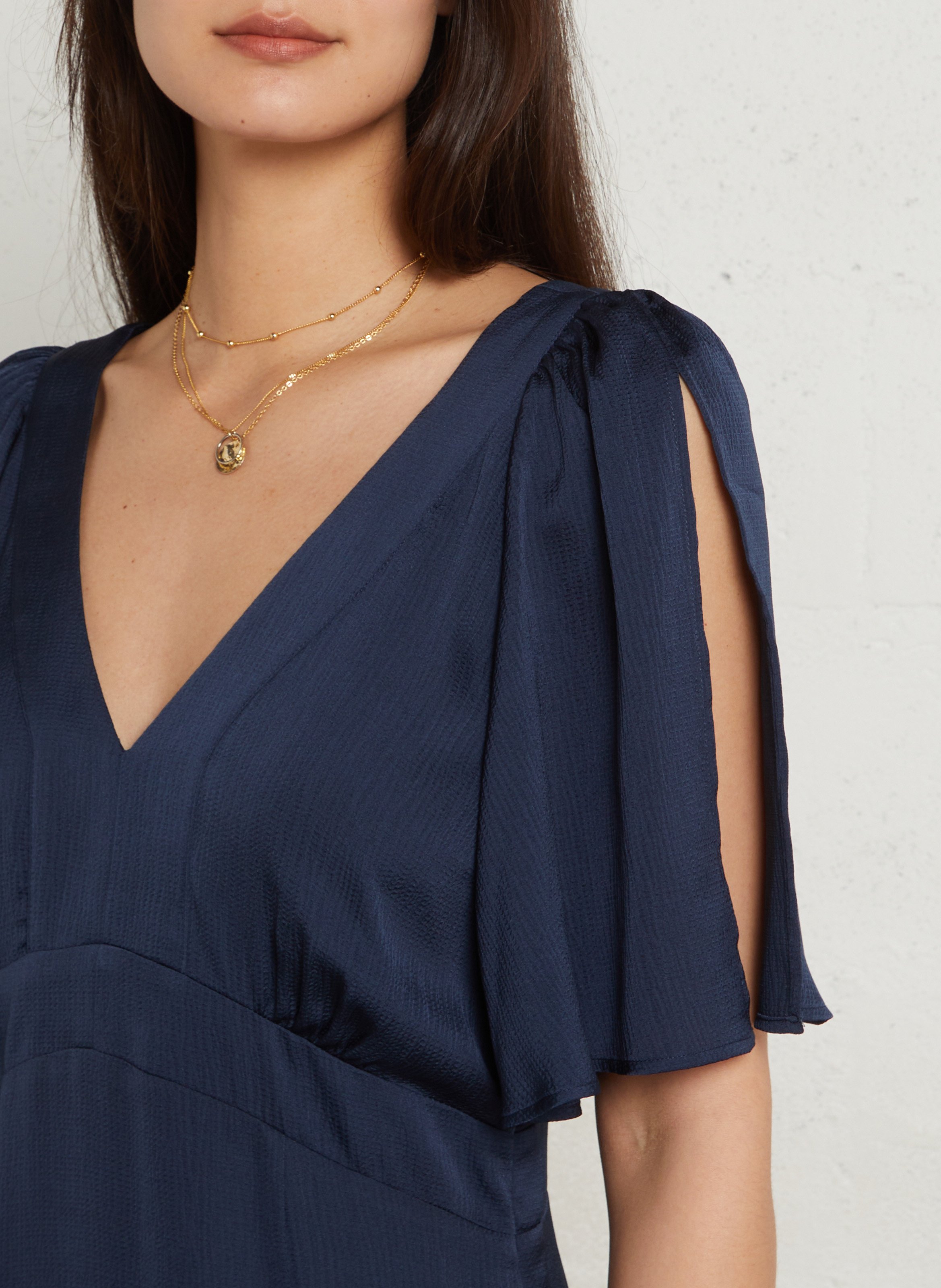 Robe longue évasée bridget MAISON 123 Bleu
