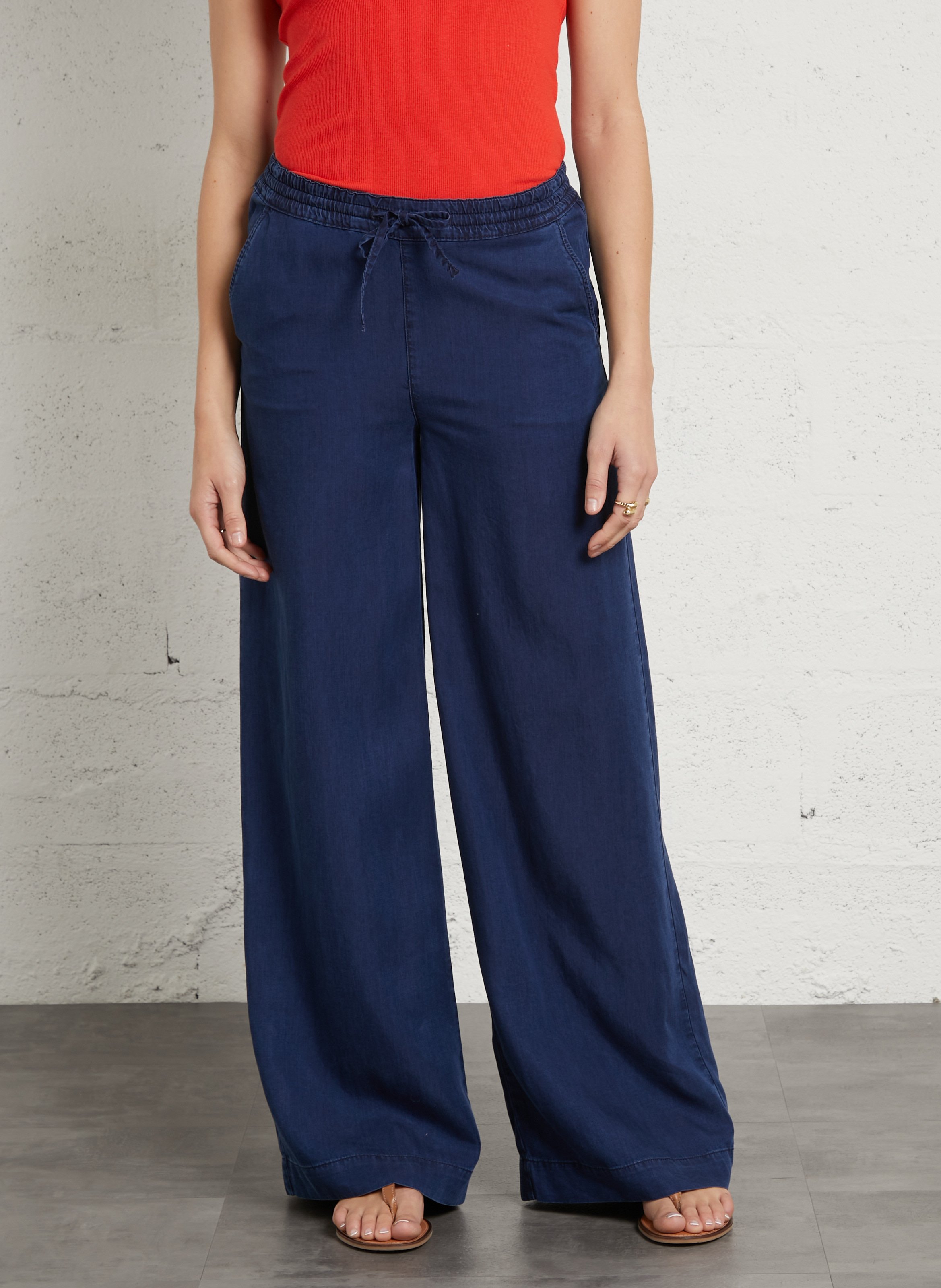 Pantalon large malo MAISON 123 Bleu