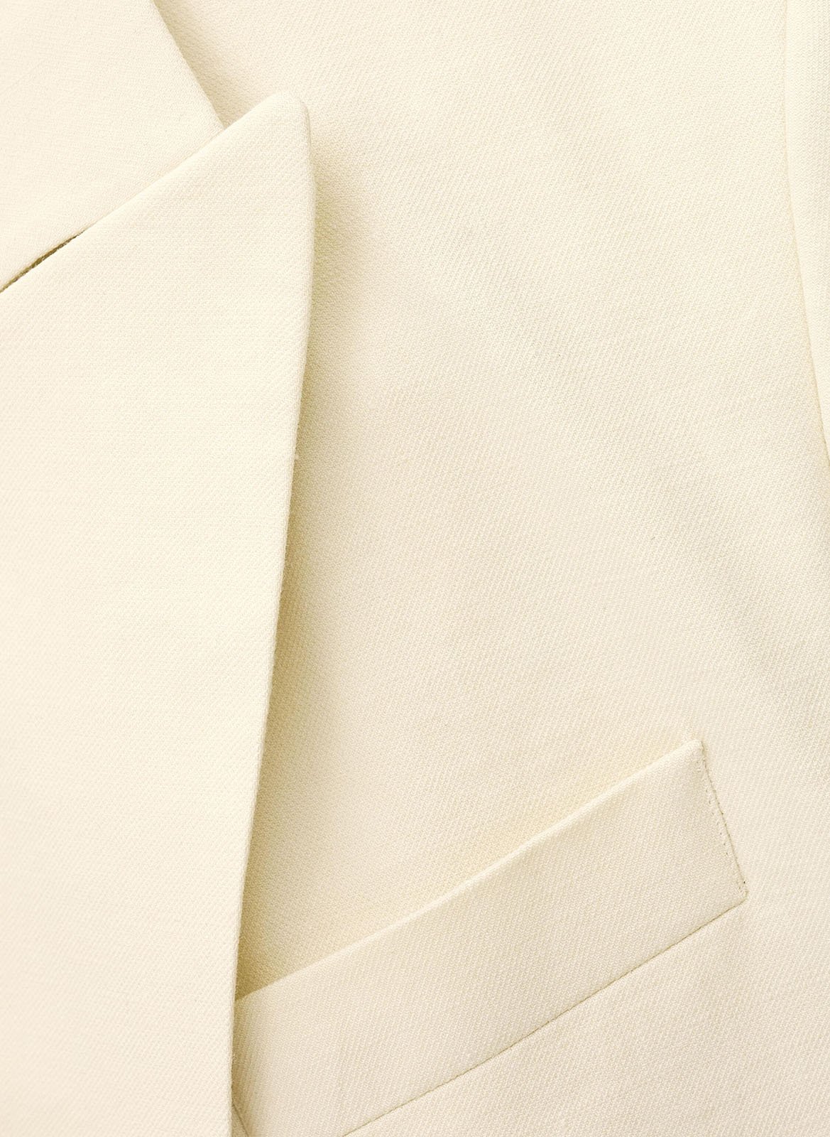 Veste col tailleur en lin mélangé clay BA&SH Beige